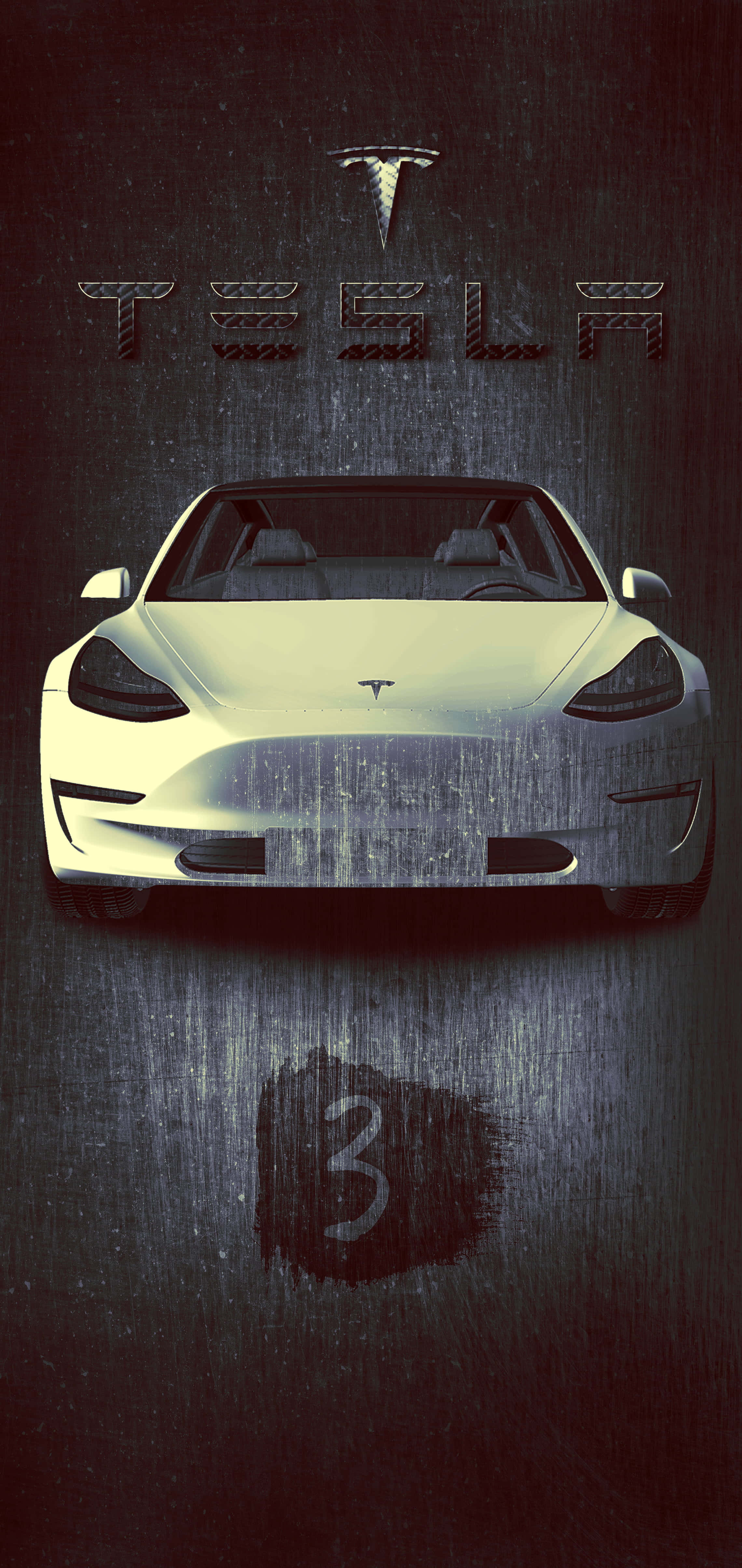 छवि iPhone के साथ Tesla चार्ज करना वॉलपेपर