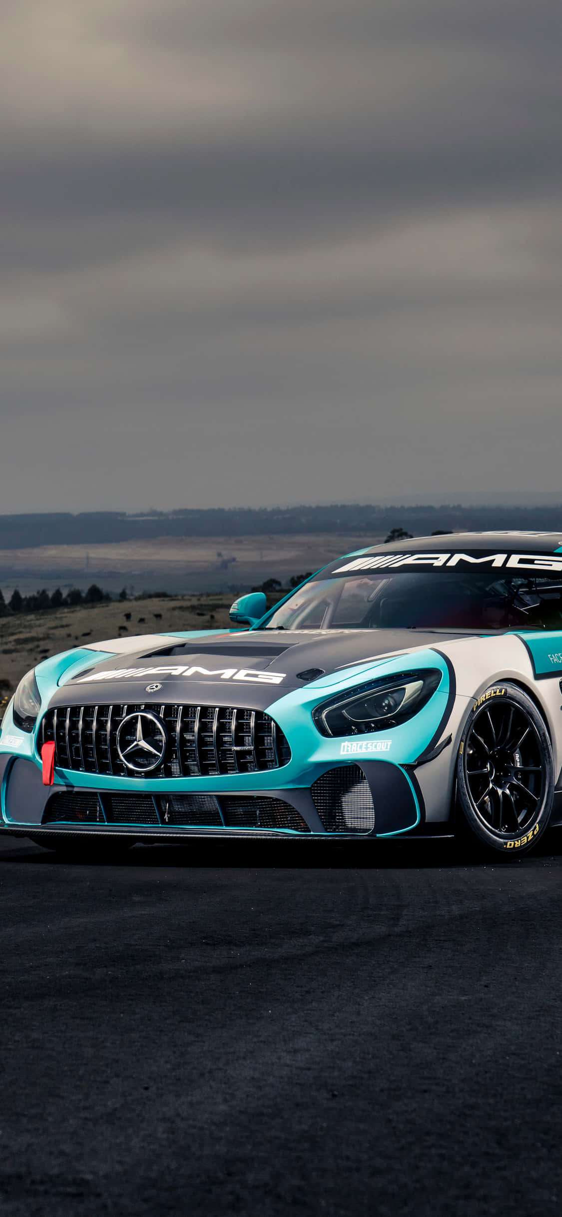 iPhone X Amg Gt-r बैकग्राउंड टोन्ड AMG GT4 वॉलपेपर