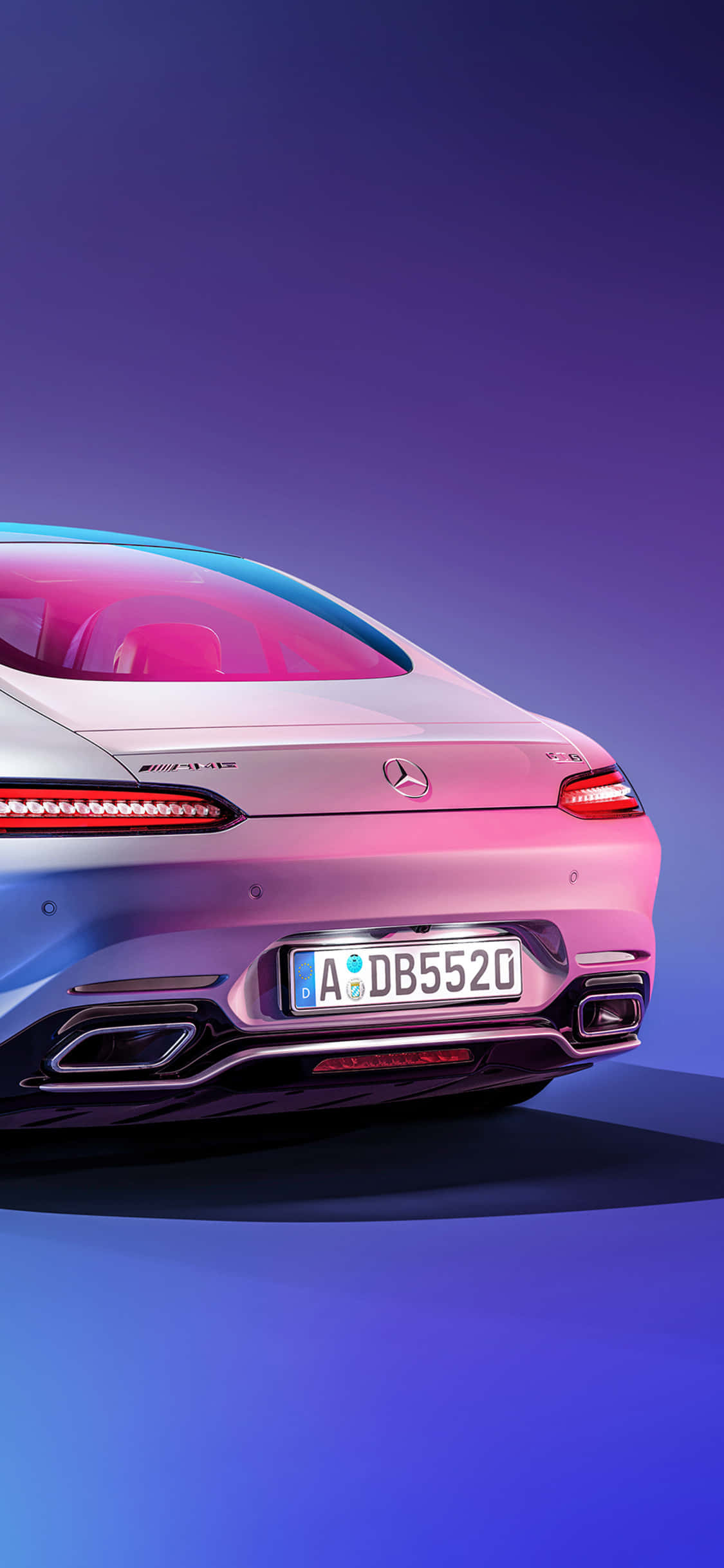 iPhone X AMG GT-R बैकग्राउंड सफेद ट्रंक AMG GT वॉलपेपर