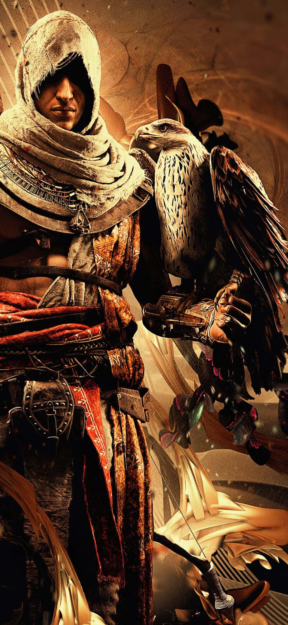अपनी नियति चुनें और iPhone X Assassin's Creed Origins वॉलपेपर के साथ ब्रदरहुड का नेतृत्व करें। वॉलपेपर