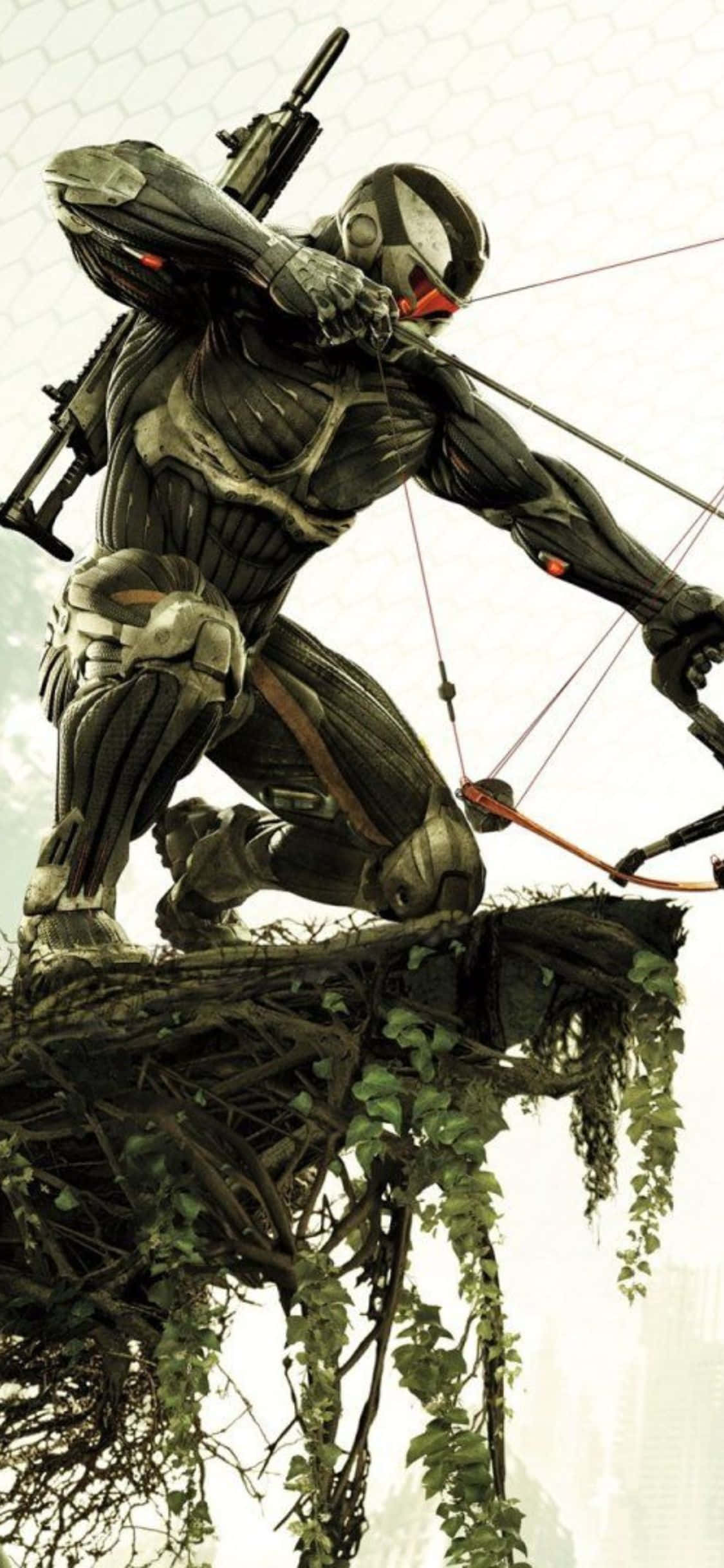 iPhone X Crysis 3 Bow Liberty बैकग्राउंड वॉलपेपर