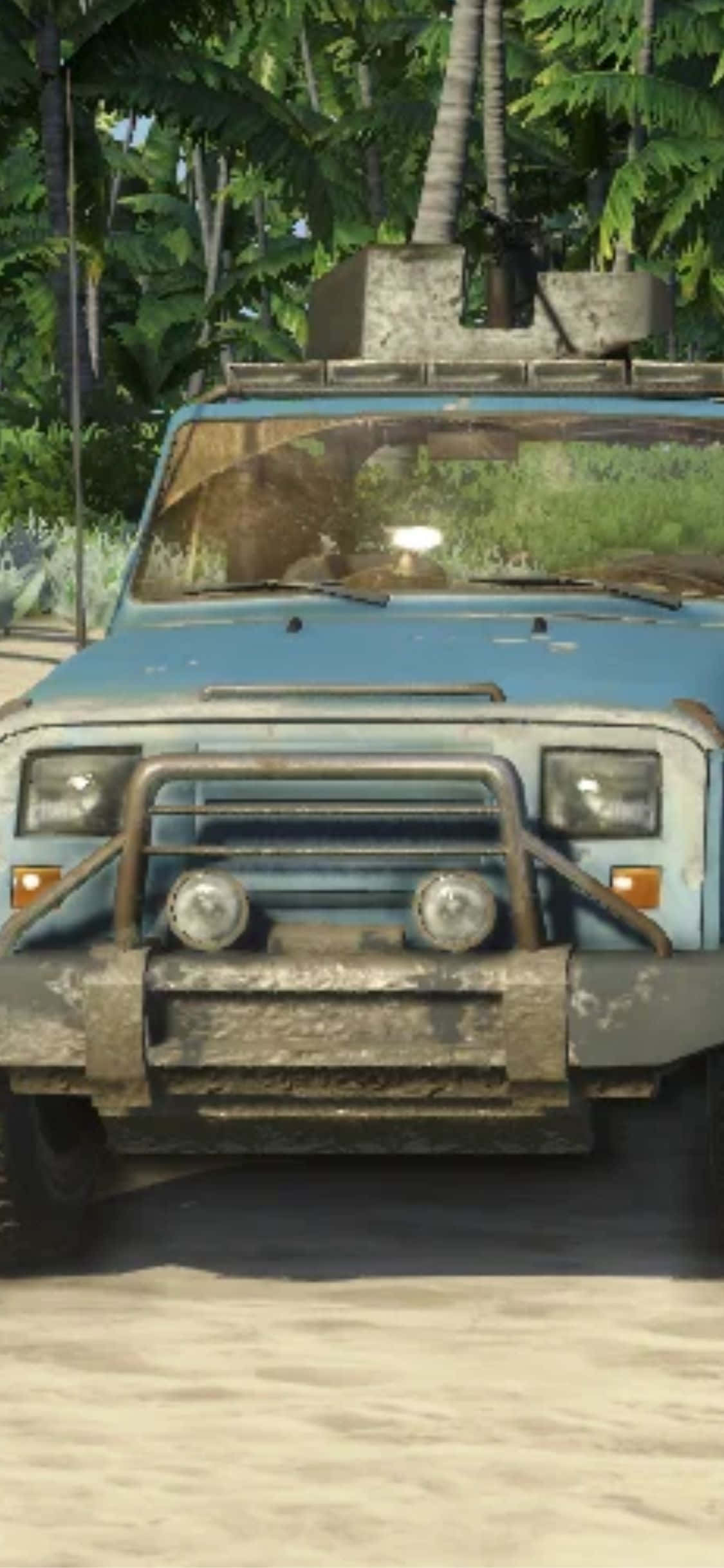 iPhone X Far Cry 3 तकनीकी ट्रक बैकग्राउंड वॉलपेपर