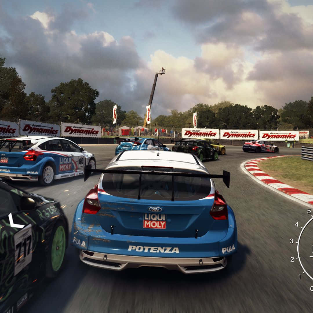 iPhone X Grid Autosport बैकग्राउंड लिक्वी मोली के साथ वॉलपेपर