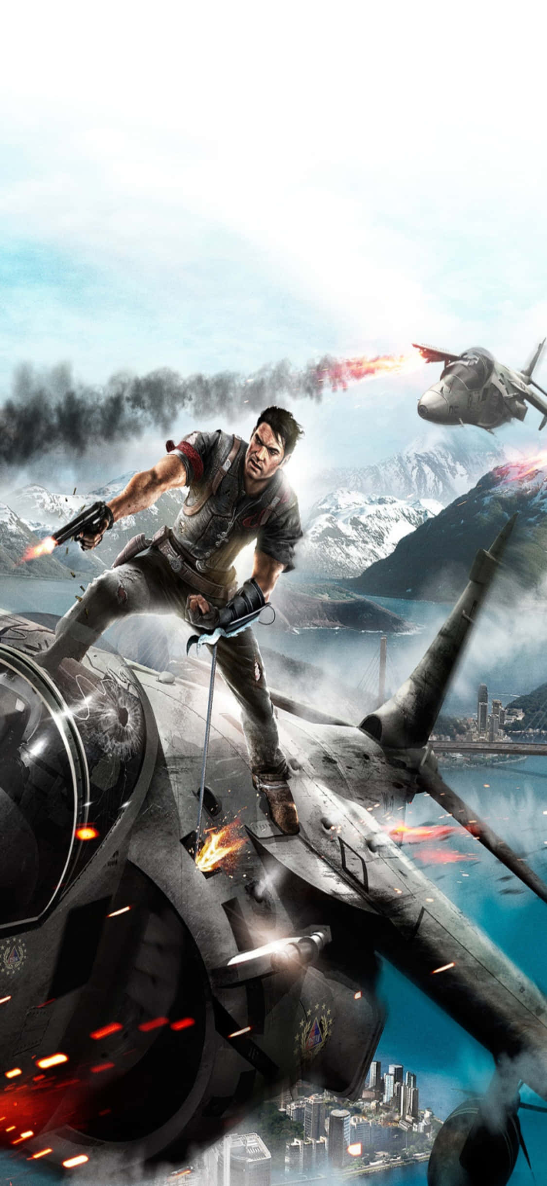 iPhone X और Just Cause 4 के साथ अराजकता फैलाएँ वॉलपेपर
