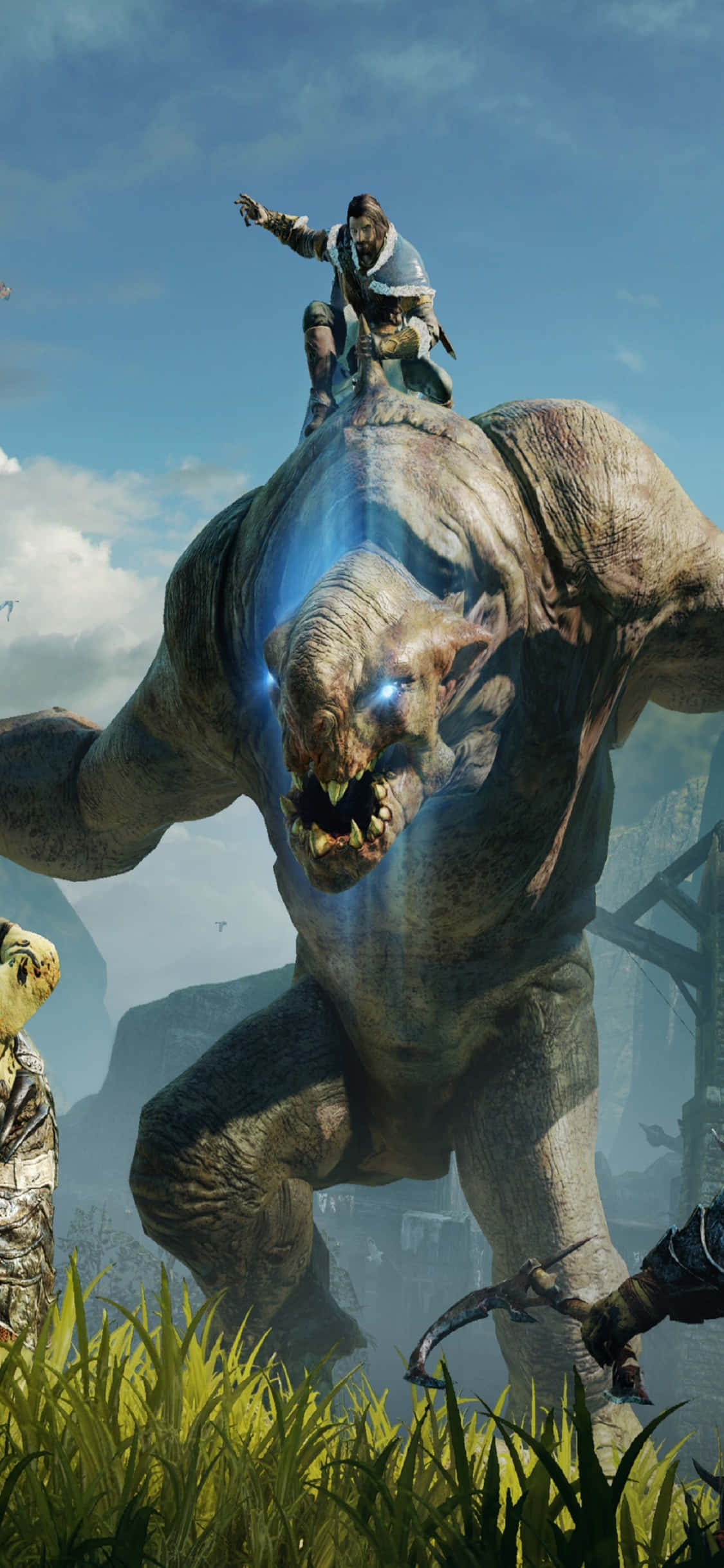 iPhone X Shadow Of Mordor बैकग्राउंड तालियन वॉलपेपर