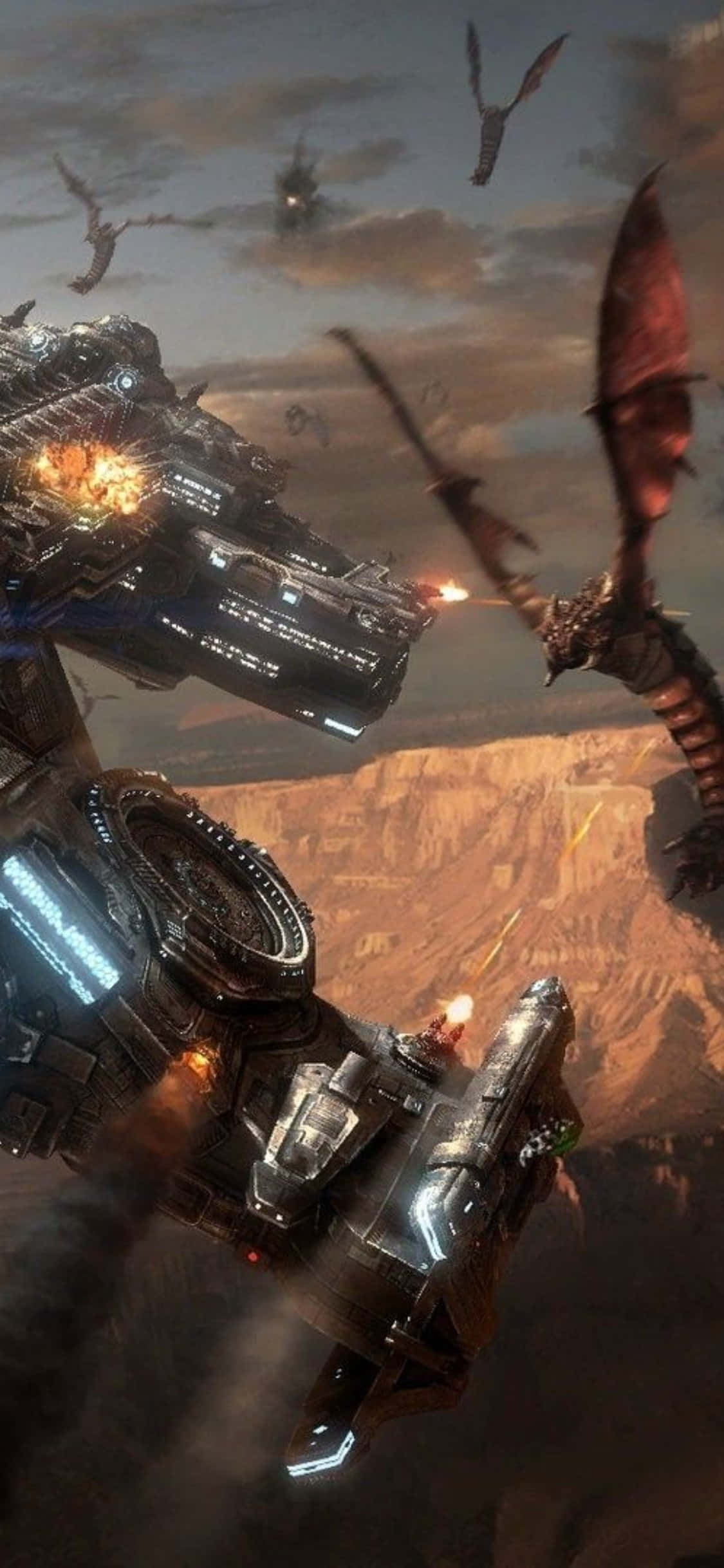 iPhone X Starcraft Ii पृष्ठभूमि बैटलक्रूज़र वॉलपेपर