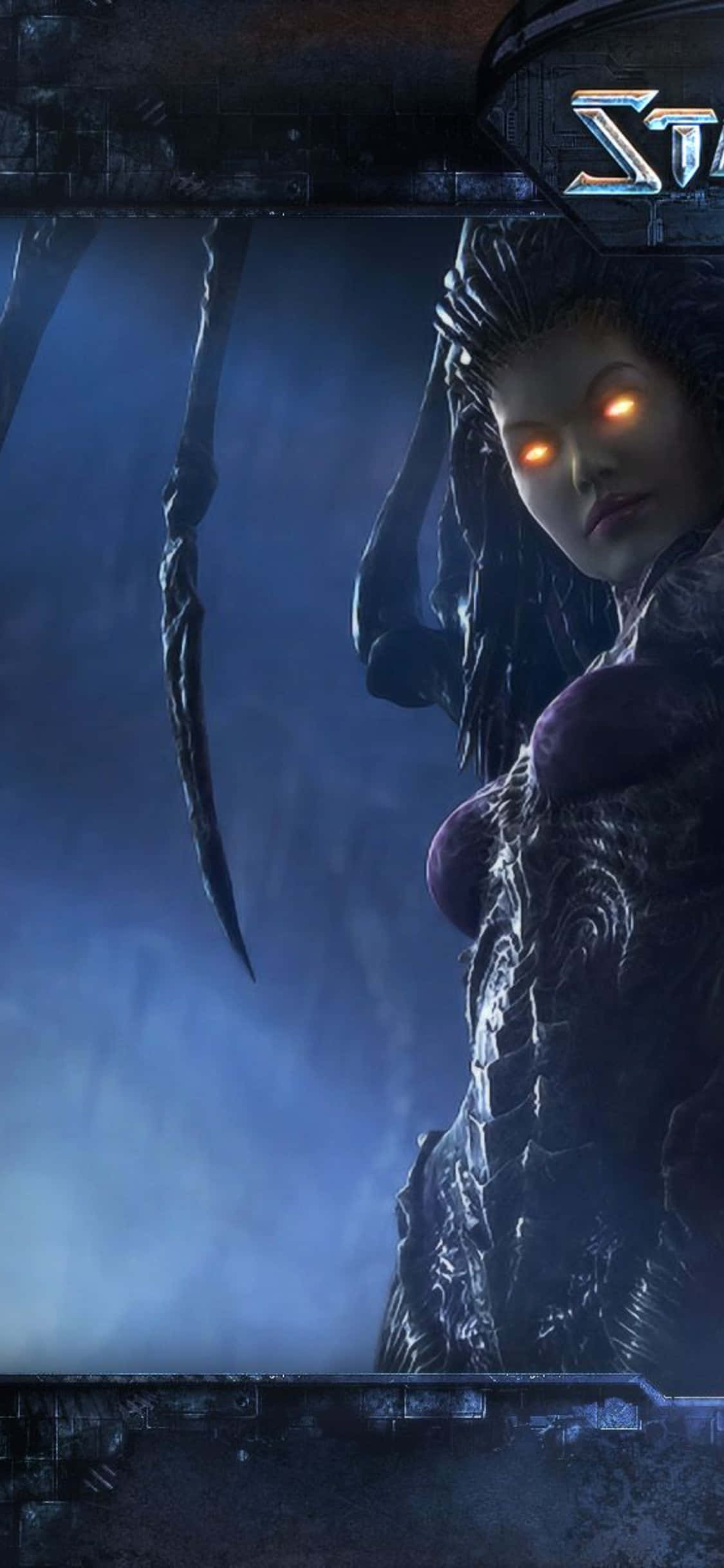 iPhone X Starcraft Ii बैकग्राउंड पीली आंखें वॉलपेपर