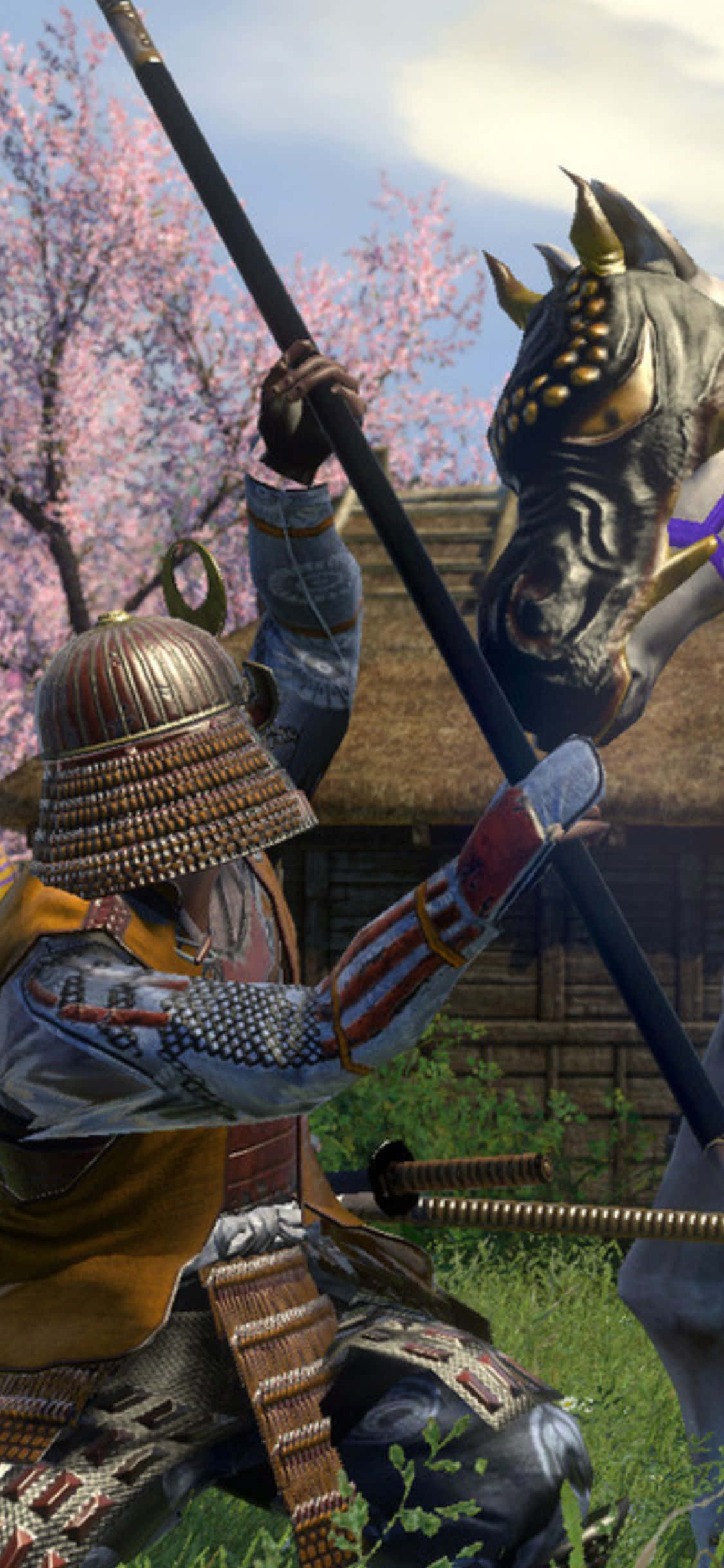 iPhone X Total War Shogun 2 बैकग्राउंड वॉलपेपर
