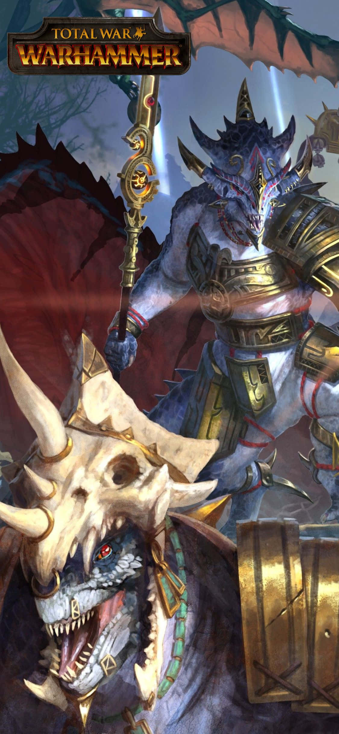 अपने iPhone X पर Total War Warhammer के युद्धग्रस्त प्रदेशों का अन्वेषण करें वॉलपेपर