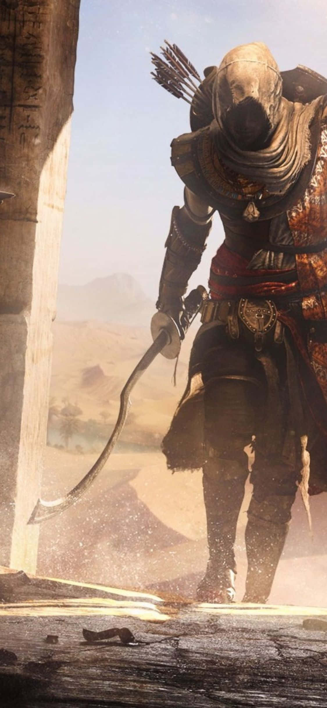 iPhone X पर Assassin's Creed Origins के साथ एक साहसिक नए सफर पर निकलें। वॉलपेपर