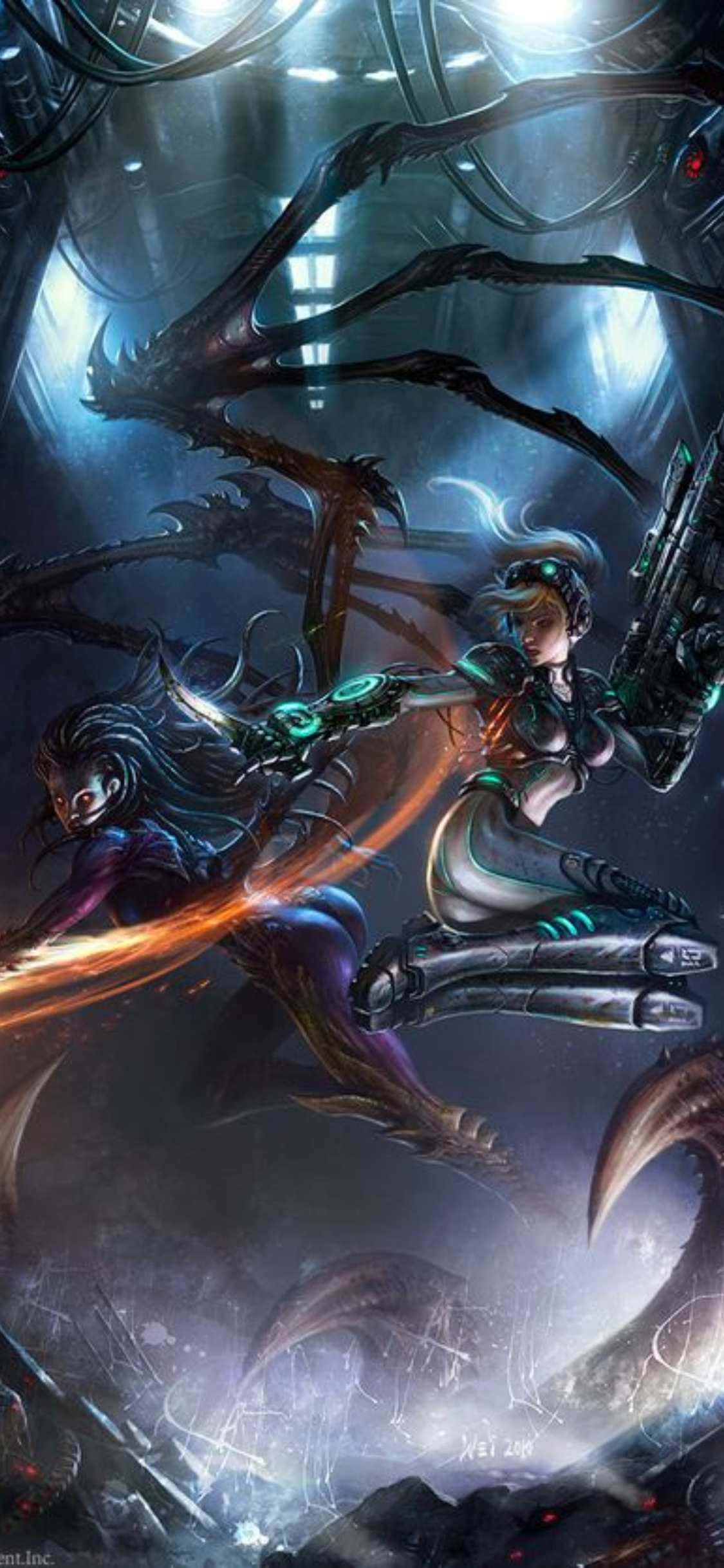 iPhone X Starcraft Ii बैकग्राउंड Sarah Nova वॉलपेपर