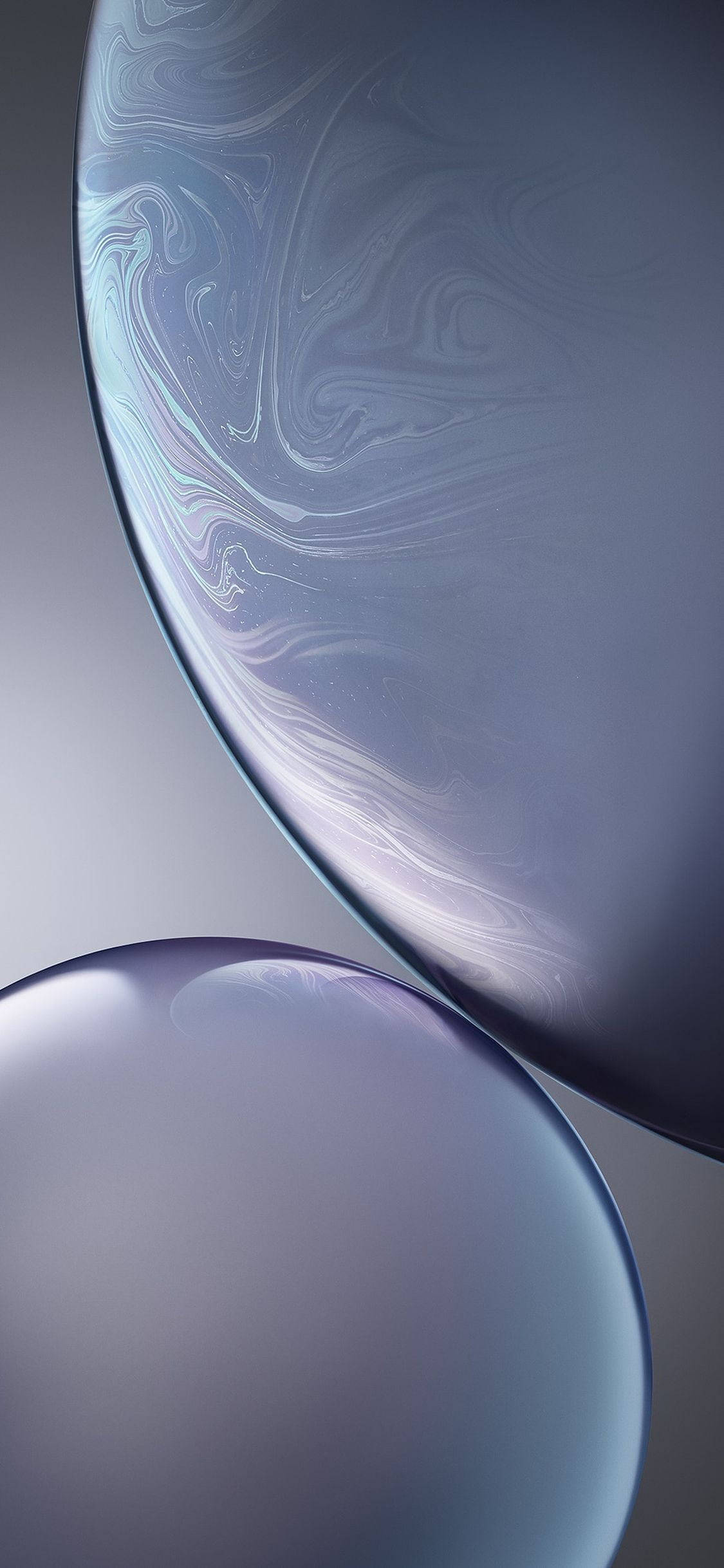 iPhone XR लाल सिल्वर बबल एब्स्ट्रैक्ट वॉलपेपर