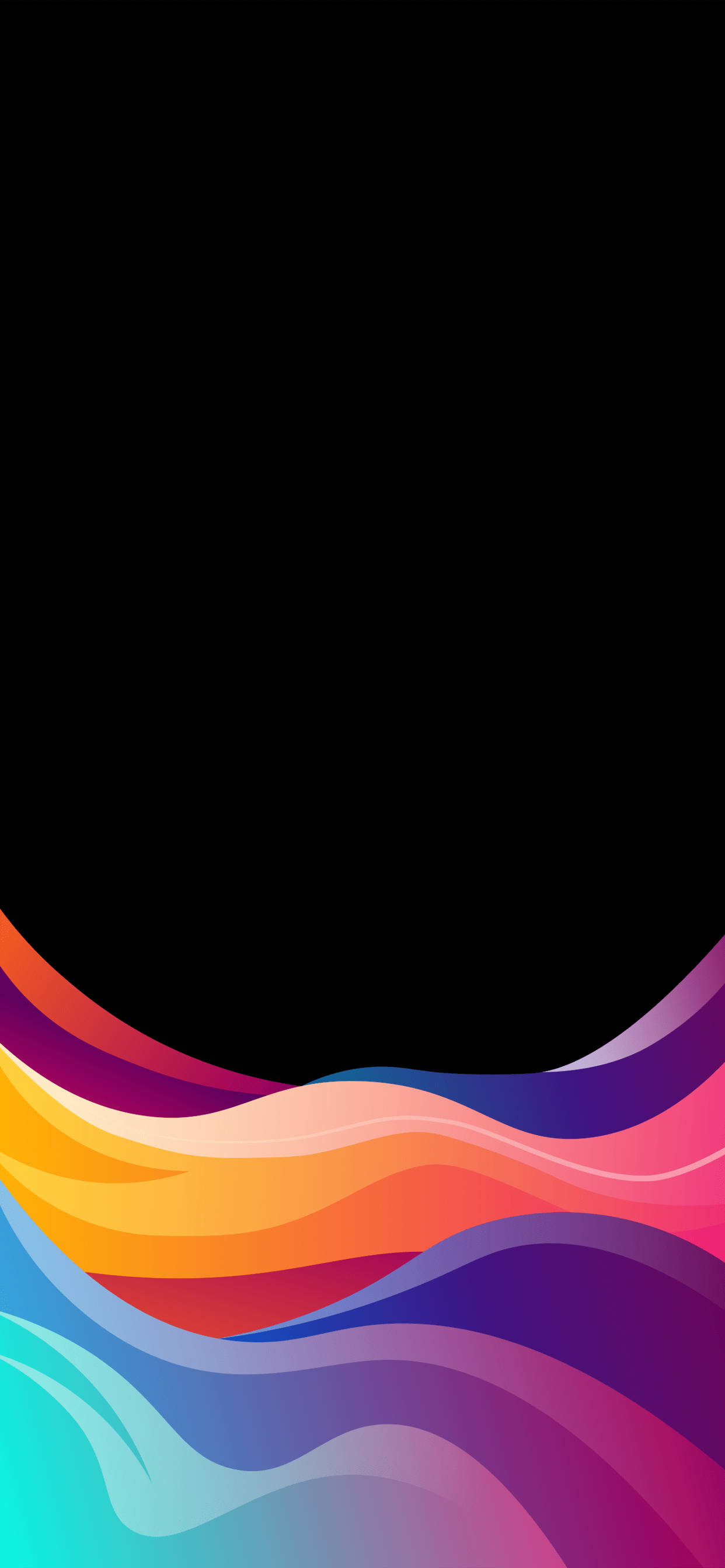 iPhone XR के रंगीन लहरों से अपने दिन को रोशन करें वॉलपेपर