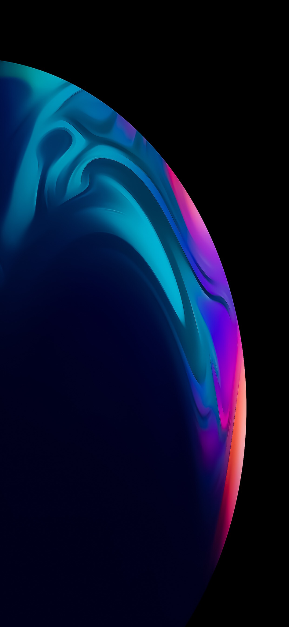 "एक परिष्कृत iPhone XR जो अपनी स्क्रीन पर सुंदर और जीवंत अमूर्त डिज़ाइन प्रदर्शित करता है।" वॉलपेपर