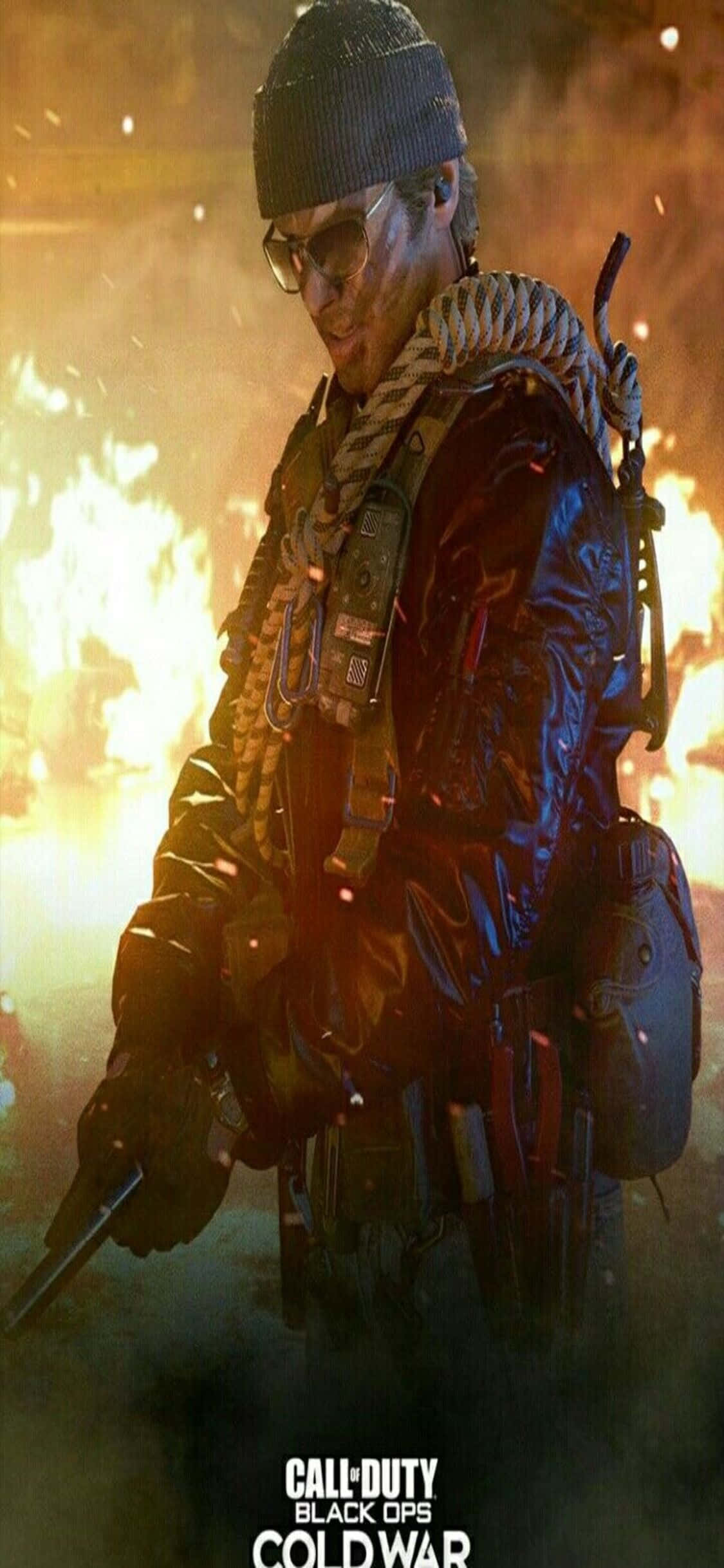 iPhone Xs Call Of Duty Black Ops Cold War Adler Fire बैकग्राउंड वॉलपेपर