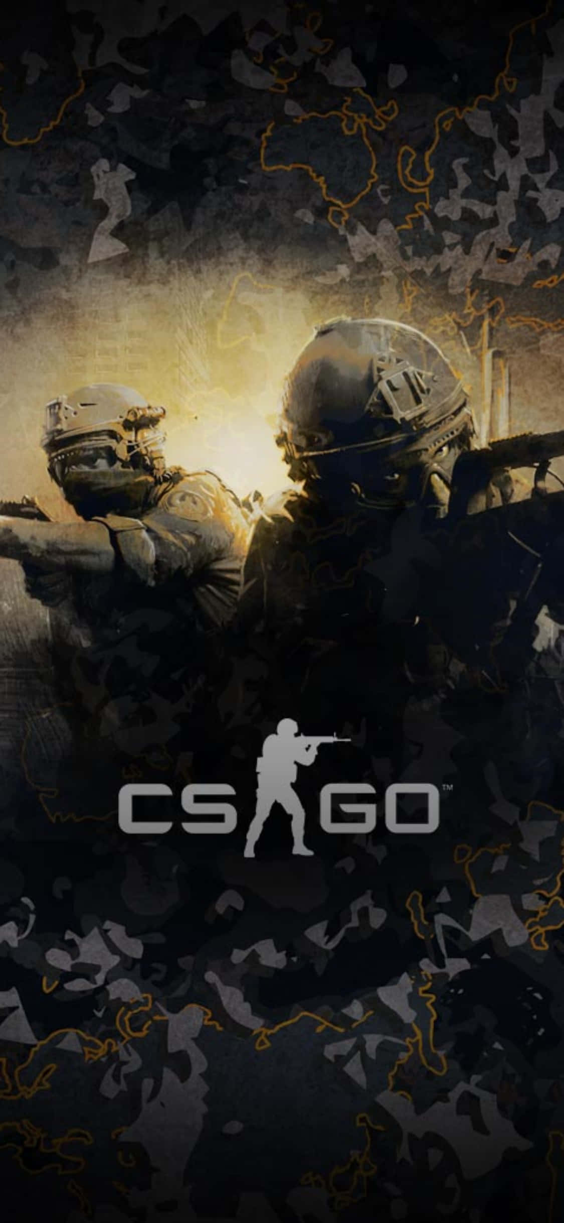iPhone Xs और Counter-Strike Global Offensive के साथ अपना प्रदर्शन पूरा करें वॉलपेपर