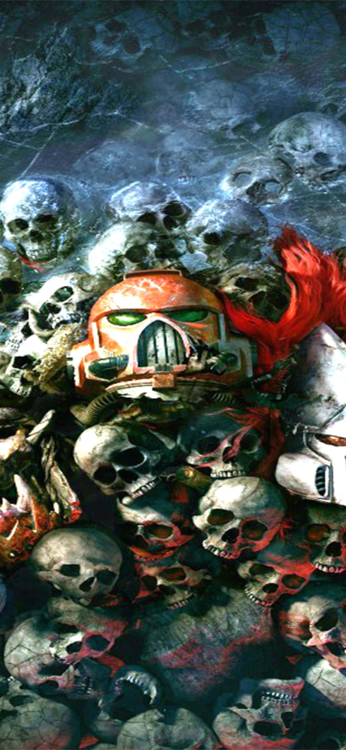 iPhone Xs Dawn Of War III के साथ एक सर्वनाश के बाद की दुनिया में लड़ें वॉलपेपर