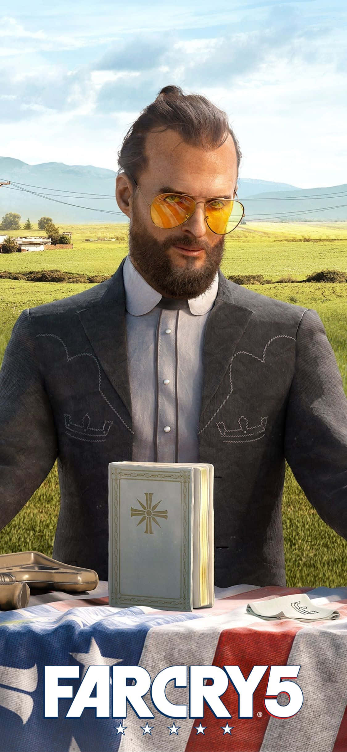 अपने iPhone Xs के आराम से Far Cry 5 का अनुभव करें वॉलपेपर