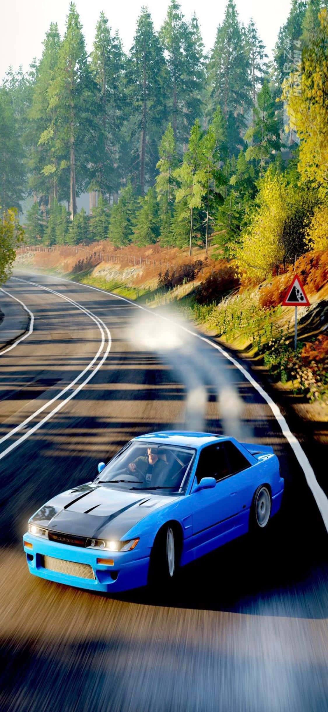 iPhone Xs और Forza Horizon 4 के साथ खुली सड़क के रोमांच का आनंद लें वॉलपेपर