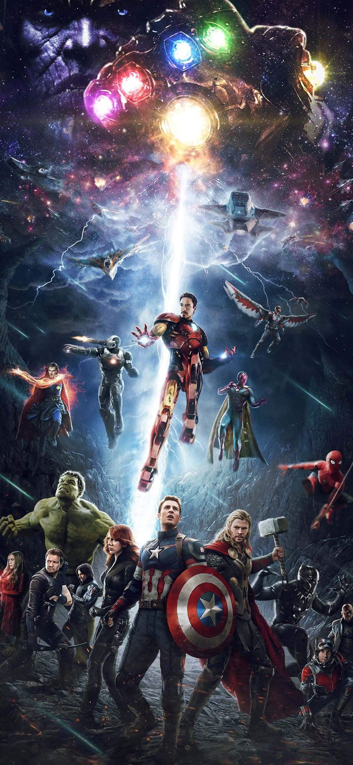 iPhone Xs और Marvel's Avengers के साथ एक्शन के लिए तैयार हो जाइए वॉलपेपर