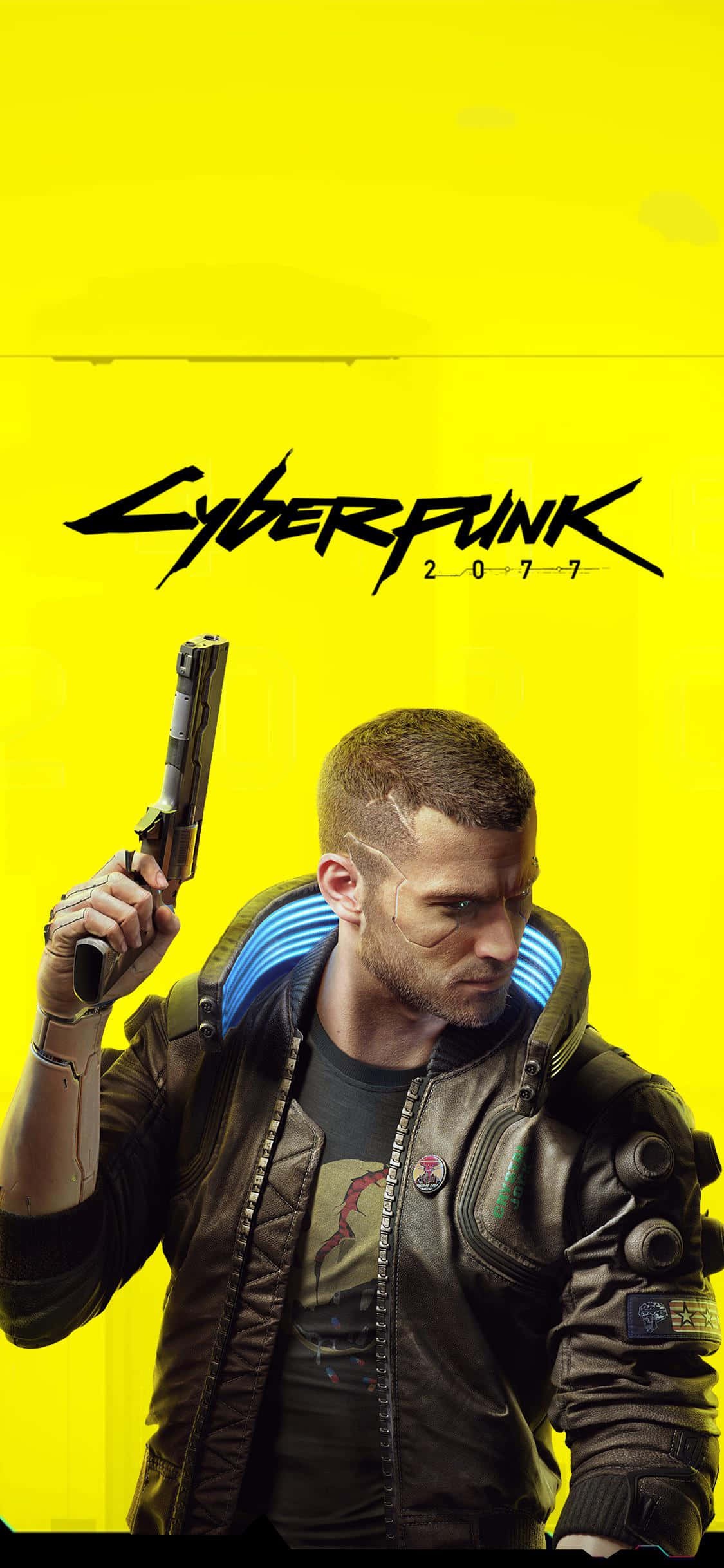 iPhone XS Max Cyberpunk 2077 नायक विंसेंट बैकग्राउंड वॉलपेपर