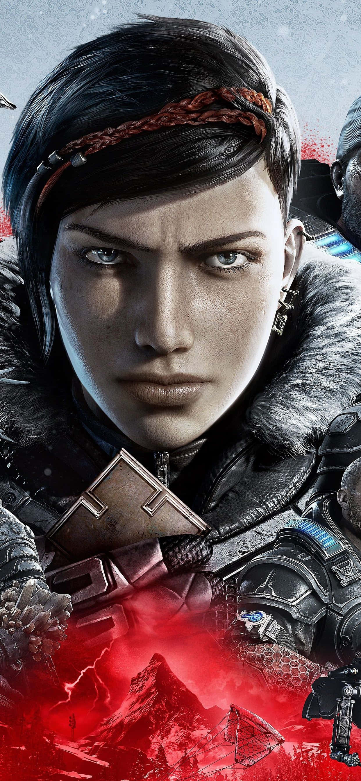 iPhone XS Max Gears Of War 5 गंभीर Kait पृष्ठभूमि वॉलपेपर