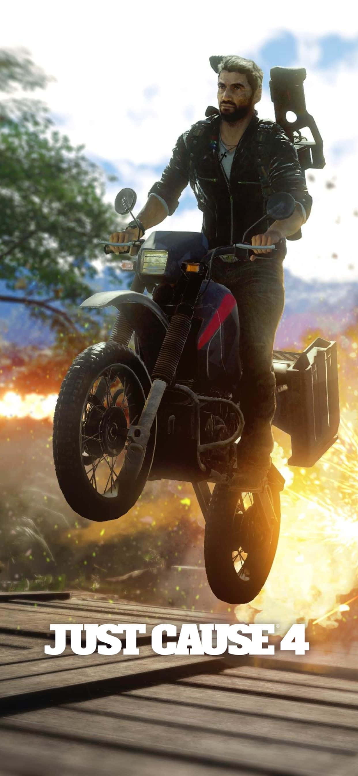 नए iPhone Xs Max पर Just Cause 4 खेलें वॉलपेपर