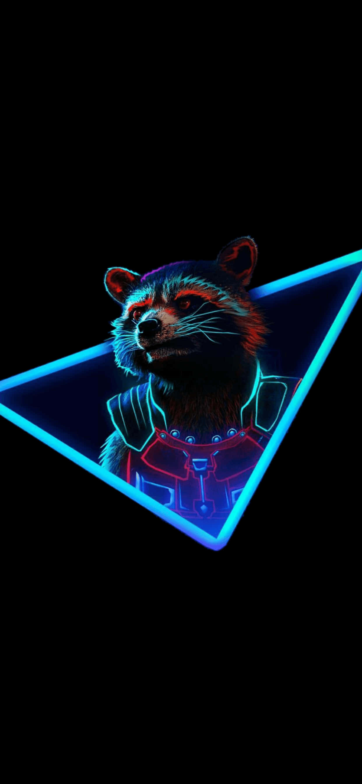 iPhone XS Max Marvel Rocket Raccoon पृष्ठभूमि वॉलपेपर
