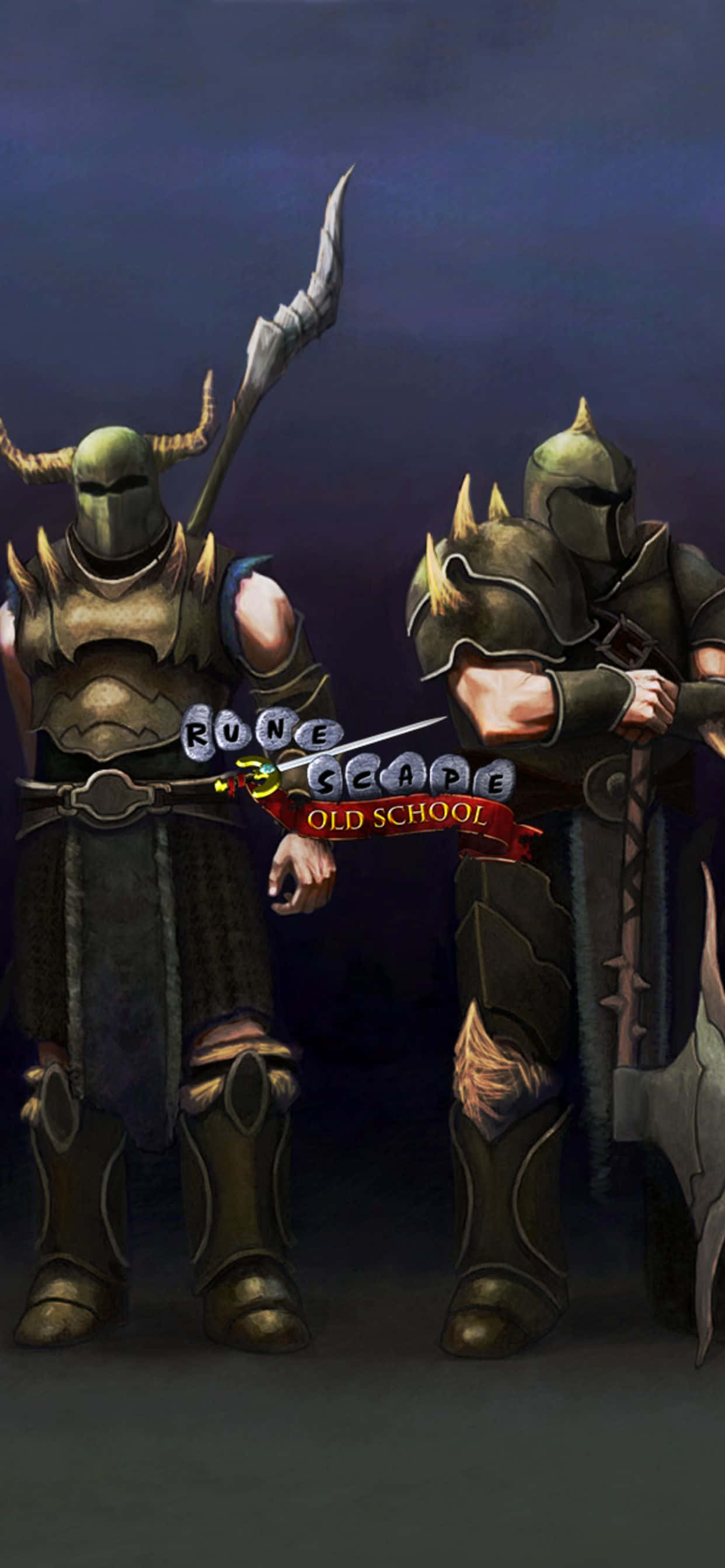 योद्धा और तलवारबाज iPhone XS Max Runescape Oldschool बैकग्राउंड वॉलपेपर