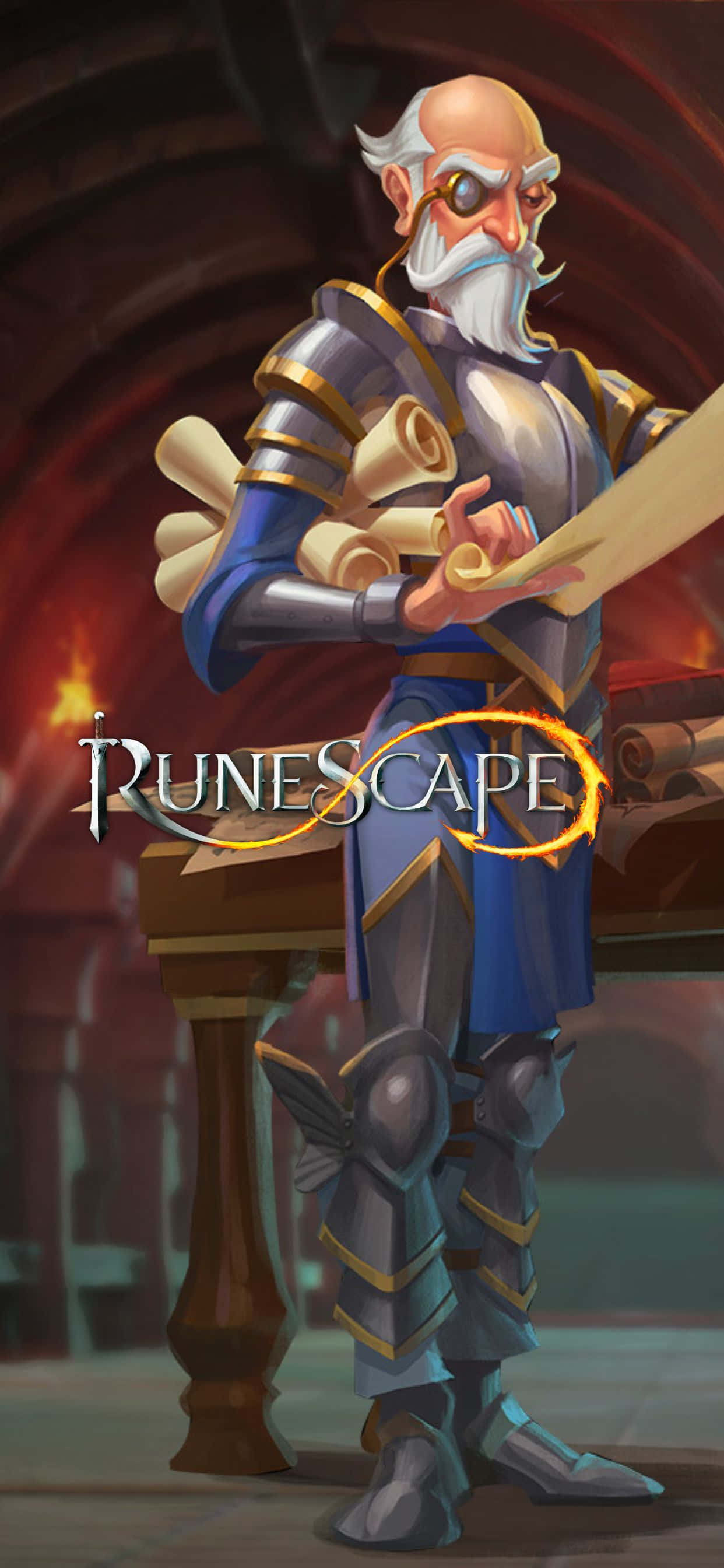 iPhone Xs Max के साथ Runescape की दुनिया का अन्वेषण करें वॉलपेपर