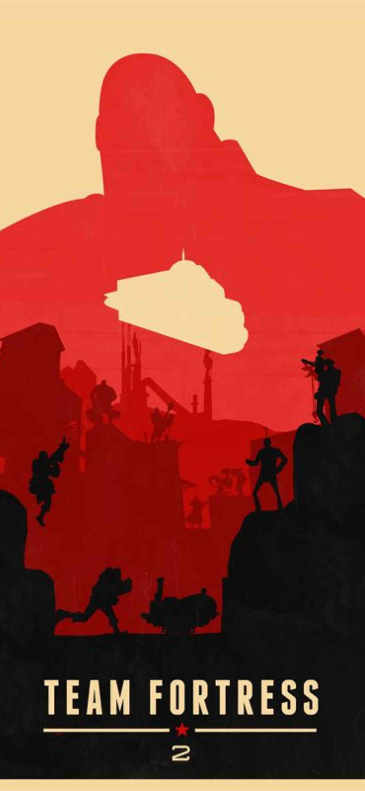 बैनर डिज़ाइन iPhone Xs Max Team Fortress 2 पृष्ठभूमि वॉलपेपर