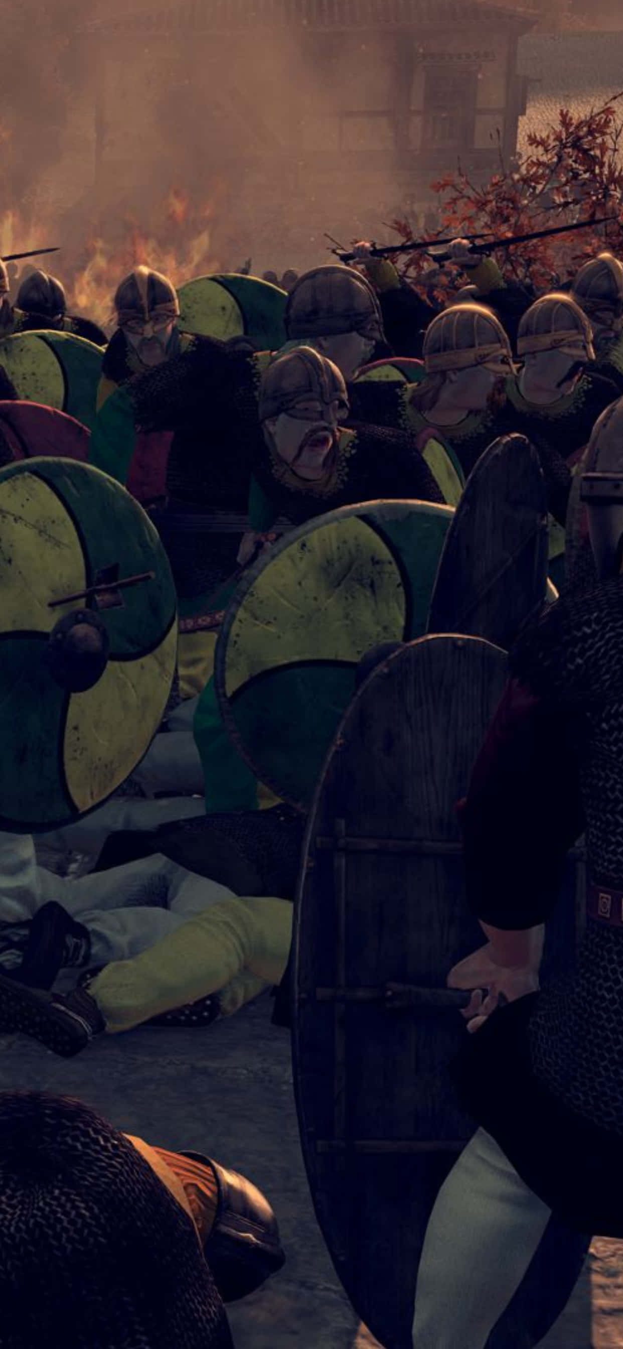 iPhone XS Max Total War Attila युद्धभूमि पृष्ठभूमि वॉलपेपर