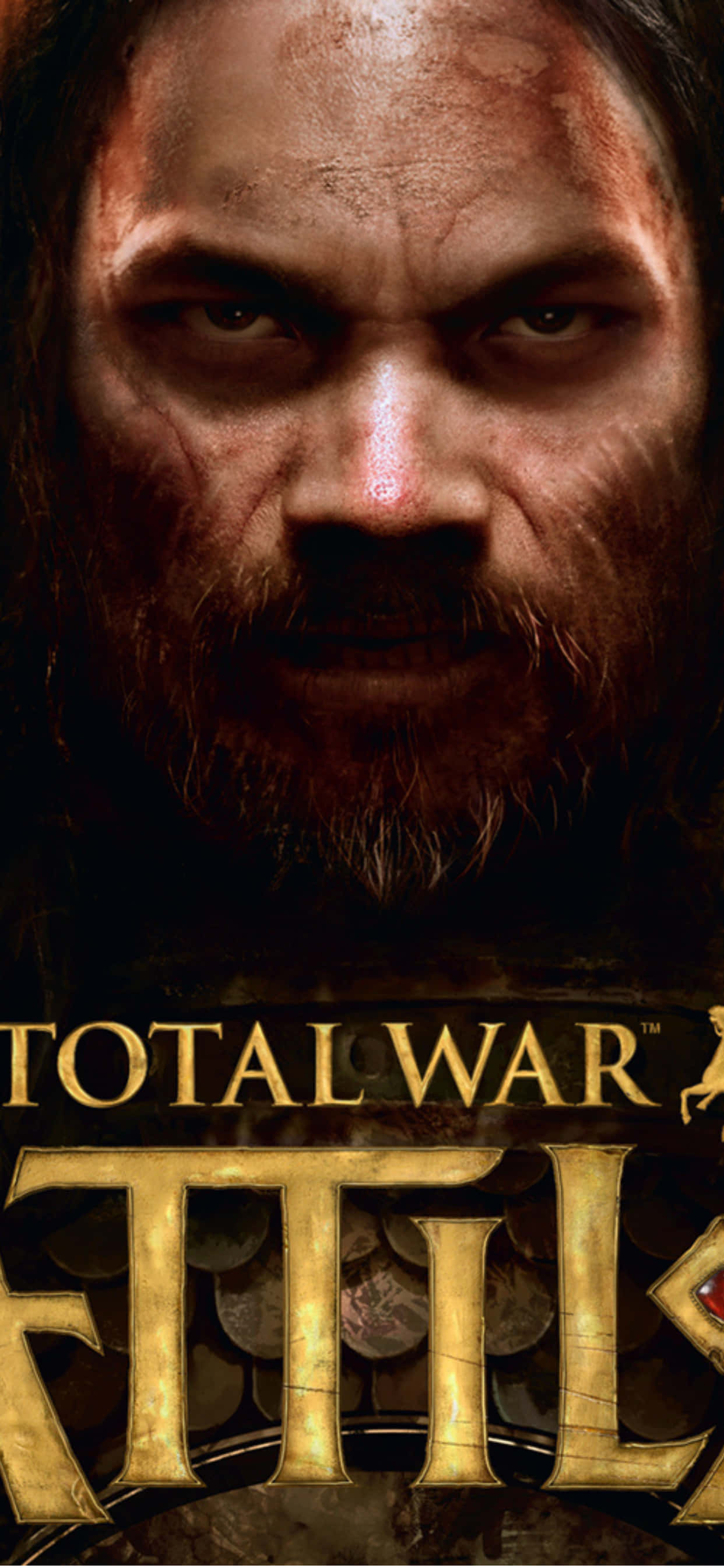 iPhone XS Max Total War Attila क्लोज़ अप बैकग्राउंड वॉलपेपर