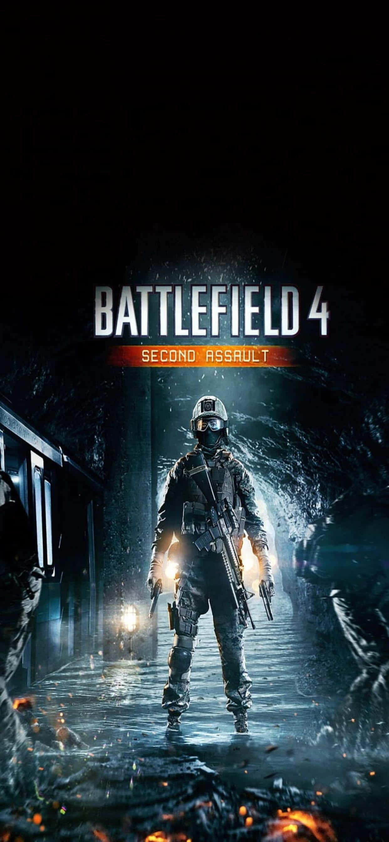 iPhone Xs Max और Battlefield 4 के साथ मोबाइल गेमिंग के घंटों का आनंद लें वॉलपेपर