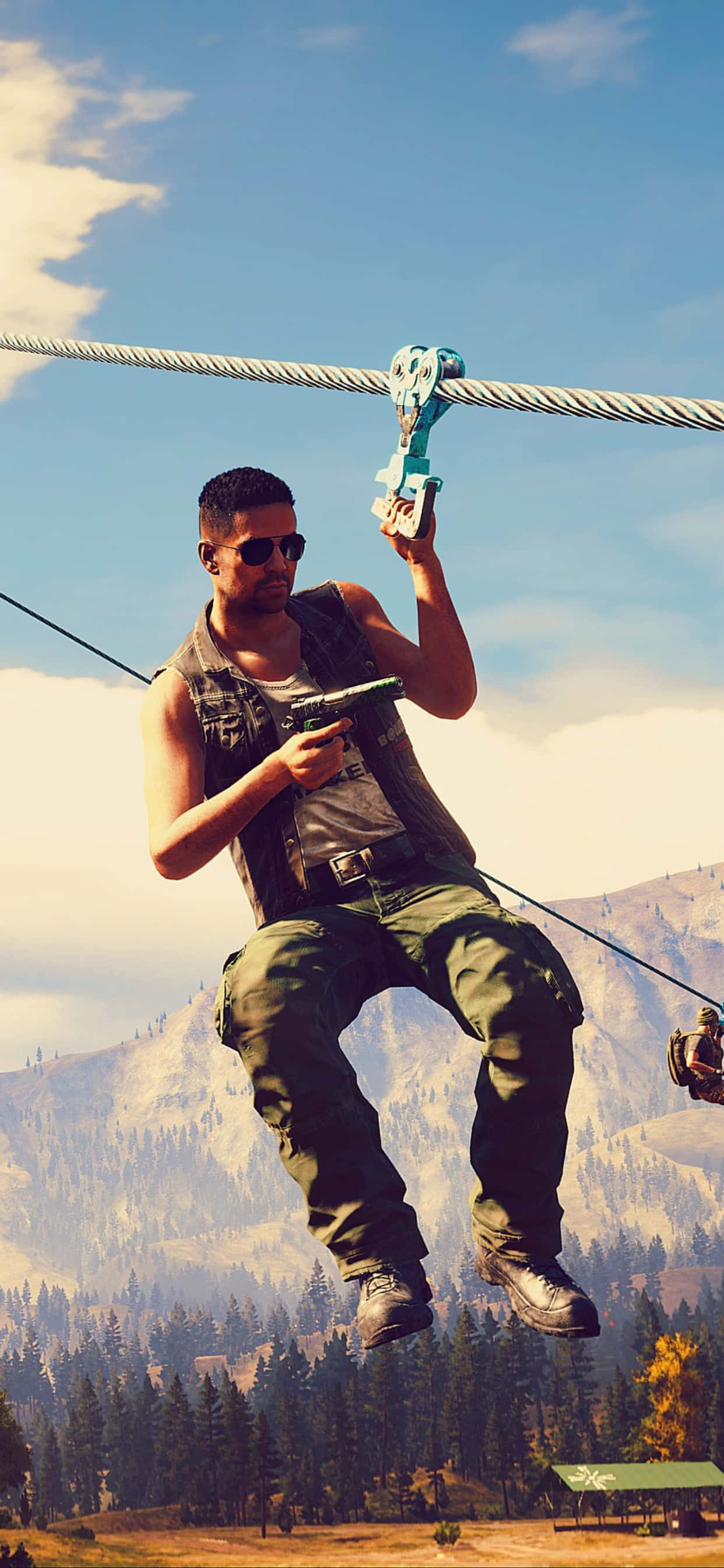 iPhone Xs Max पर Far Cry 5 में जंगलों का अन्वेषण करें वॉलपेपर