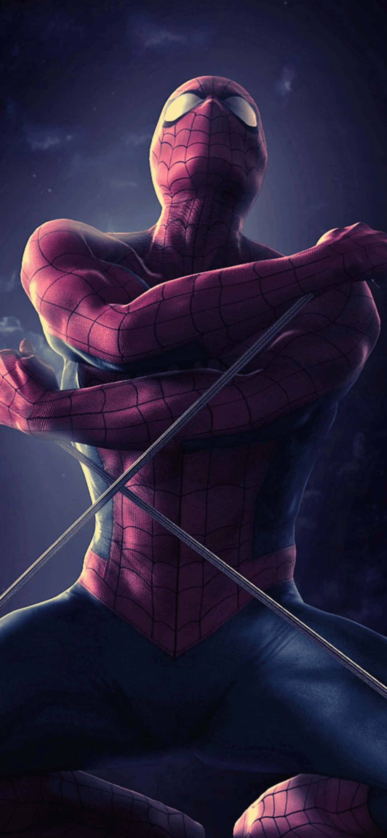 iPhone XS Max Marvel Spiderman पृष्ठभूमि वॉलपेपर