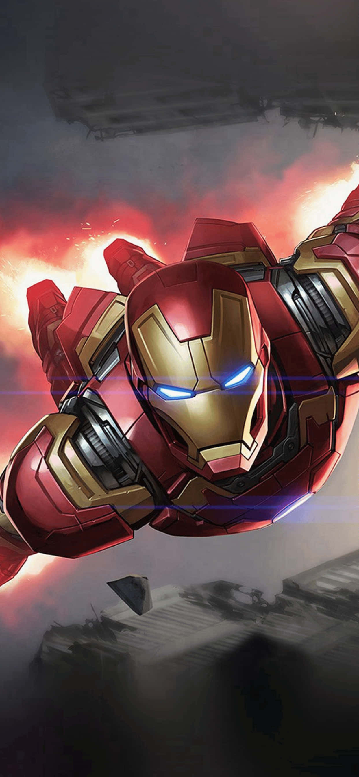 "iPhone XS Max स्क्रीन पर Marvel हीरोज का शानदार प्रदर्शन" वॉलपेपर