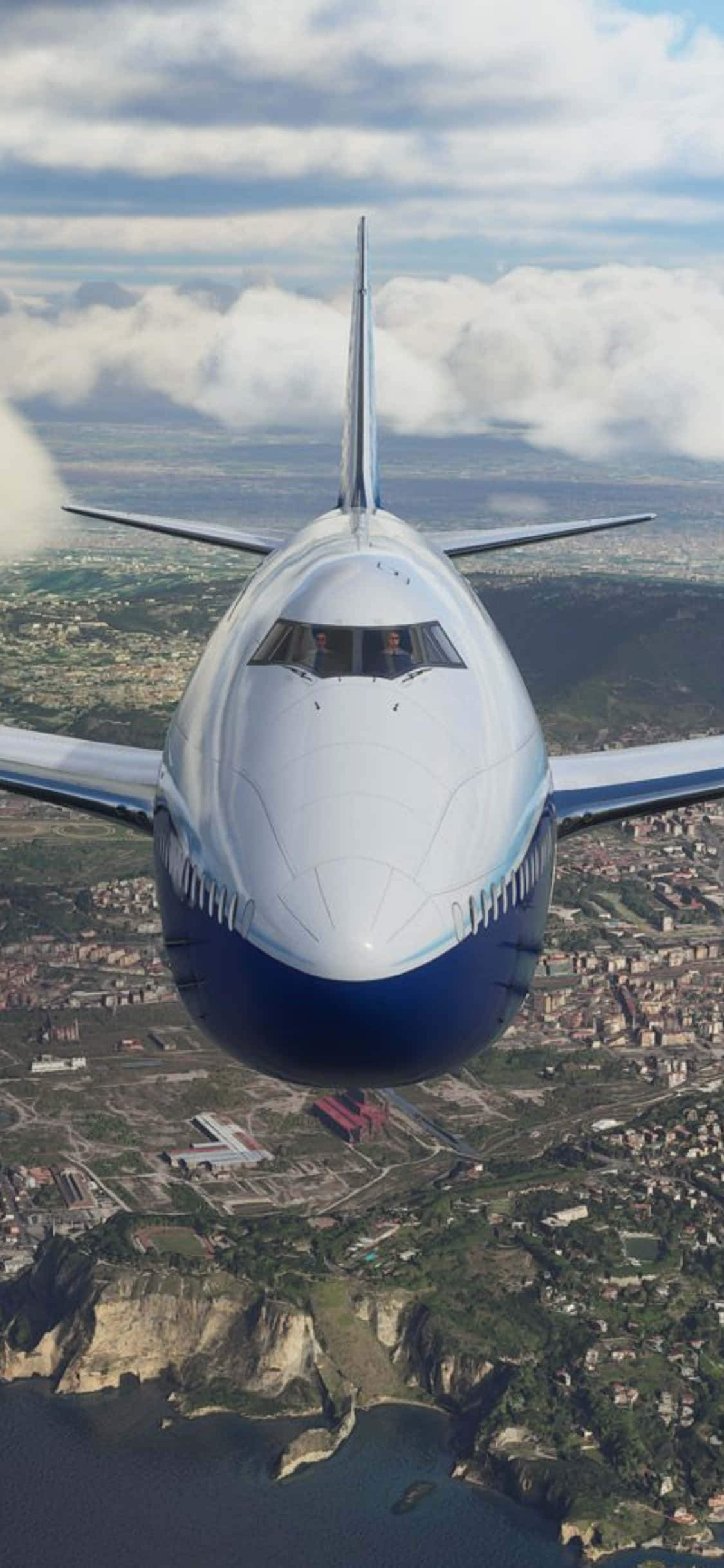 आसमान की खोज के अपने जुनून को iPhone Xs और Microsoft Flight Simulator के साथ नई ऊंचाइयों पर ले जाएं। वॉलपेपर