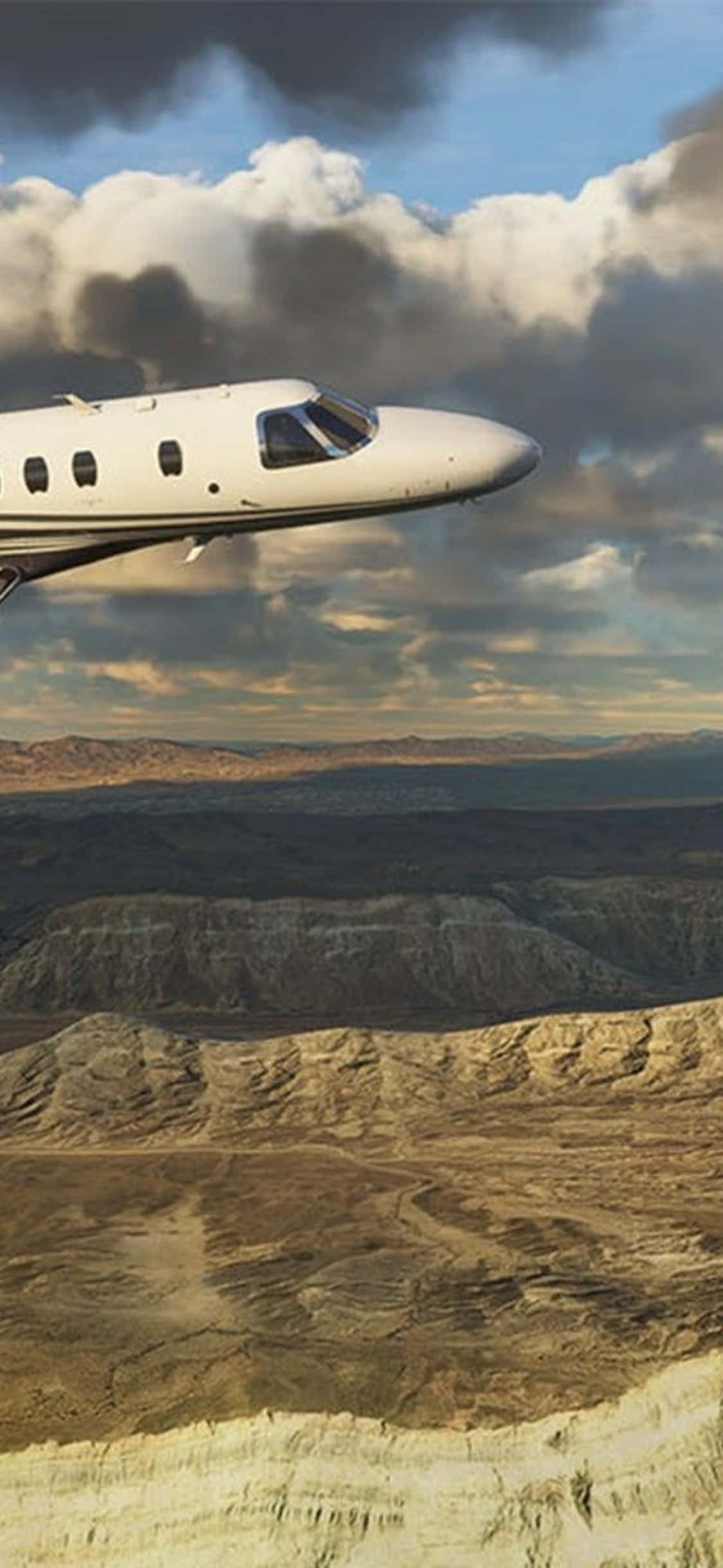 iPhone XS पर Microsoft Flight Simulator के साथ ऊँची उड़ान भरें! वॉलपेपर