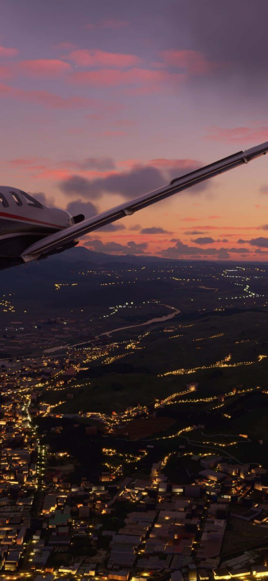 शक्तिशाली iPhone XS पर Microsoft Flight Simulator के साथ उड़ान के रोमांच का अनुभव करें वॉलपेपर