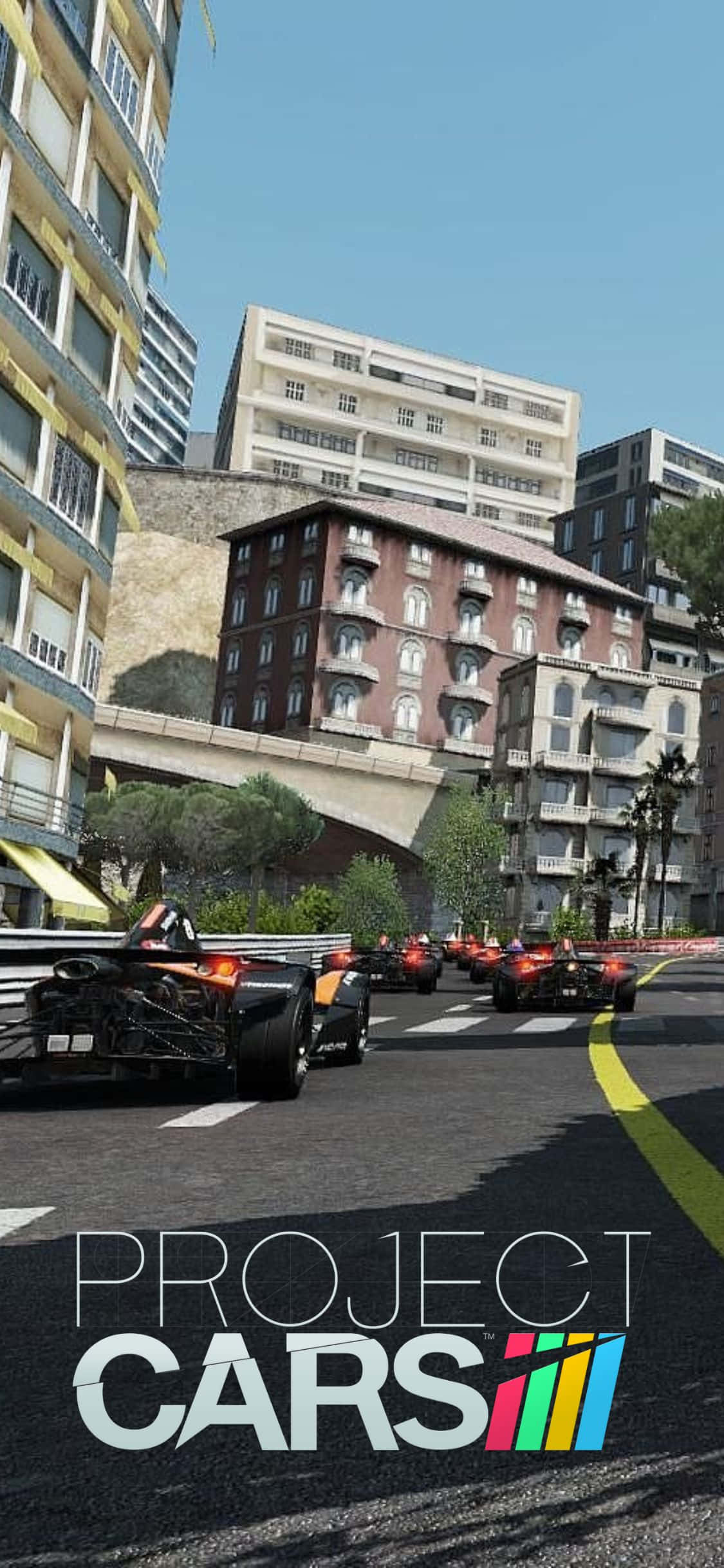 iPhone XS और Project Cars के साथ भविष्य में दौड़ें वॉलपेपर