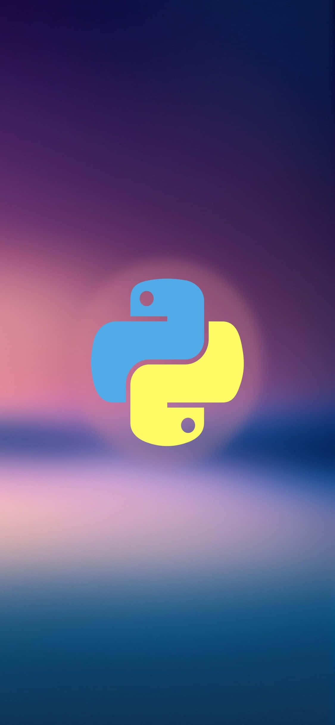 iPhone Xs प्रोग्रामिंग बैकग्राउंड Python लोगो वॉलपेपर