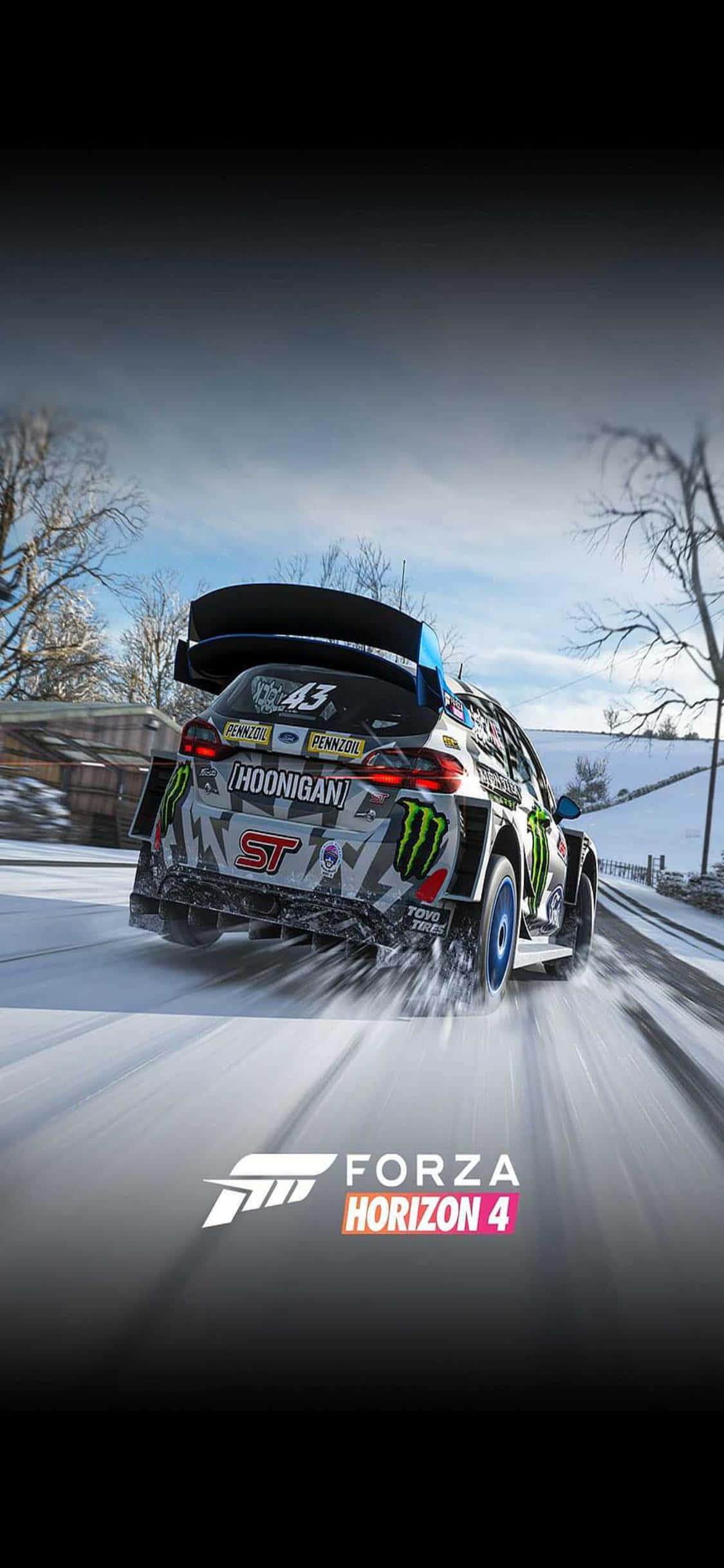 iPhone Xs और Forza Horizon 4 के साथ ड्राइवर की सीट पर बैठें वॉलपेपर
