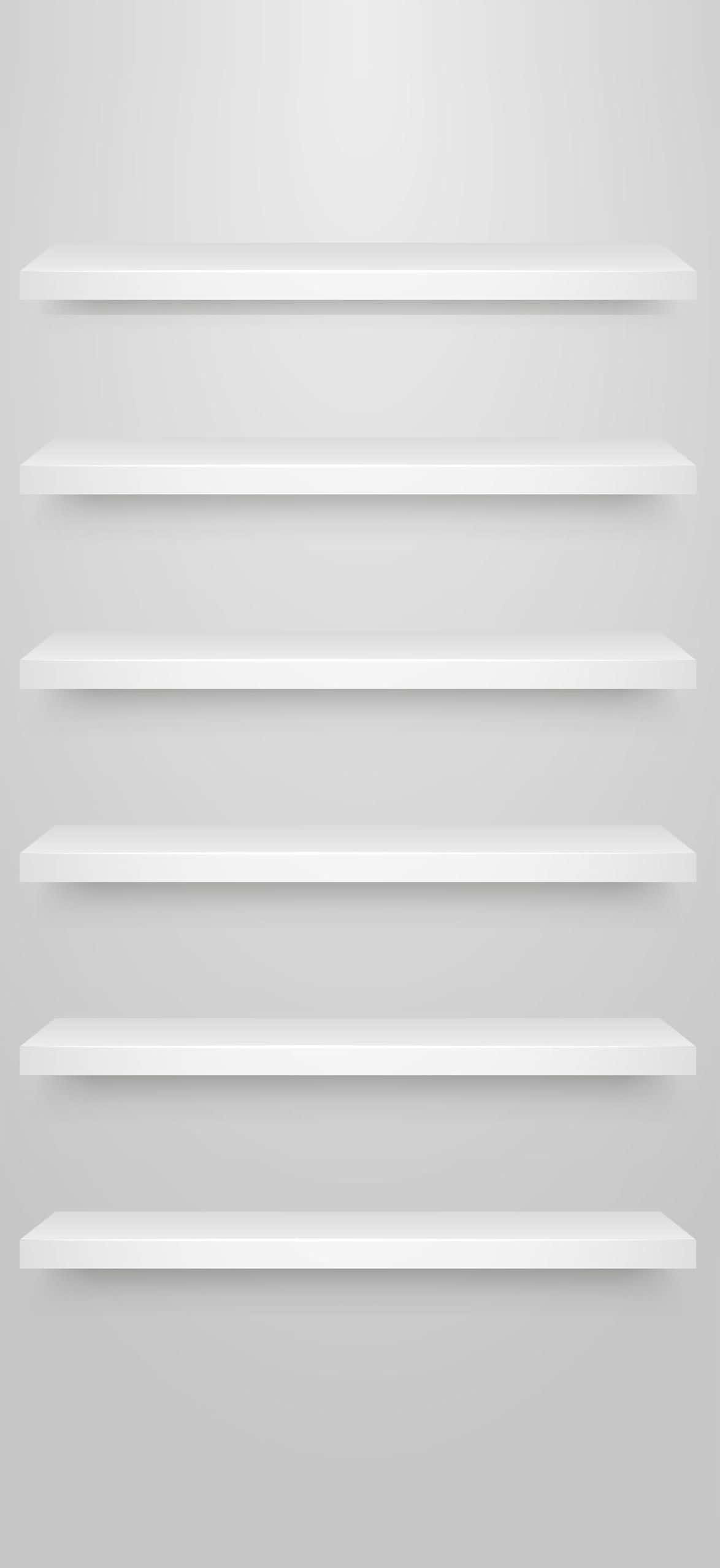 iPhone सफेद अलमारियाँ वॉलपेपर