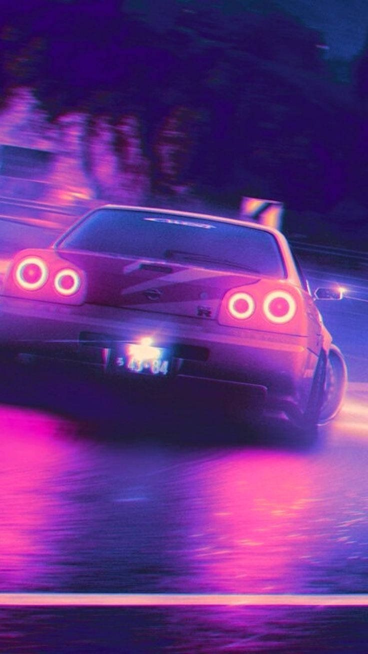 JDM एस्थेटिक स्काईलाइन वॉलपेपर