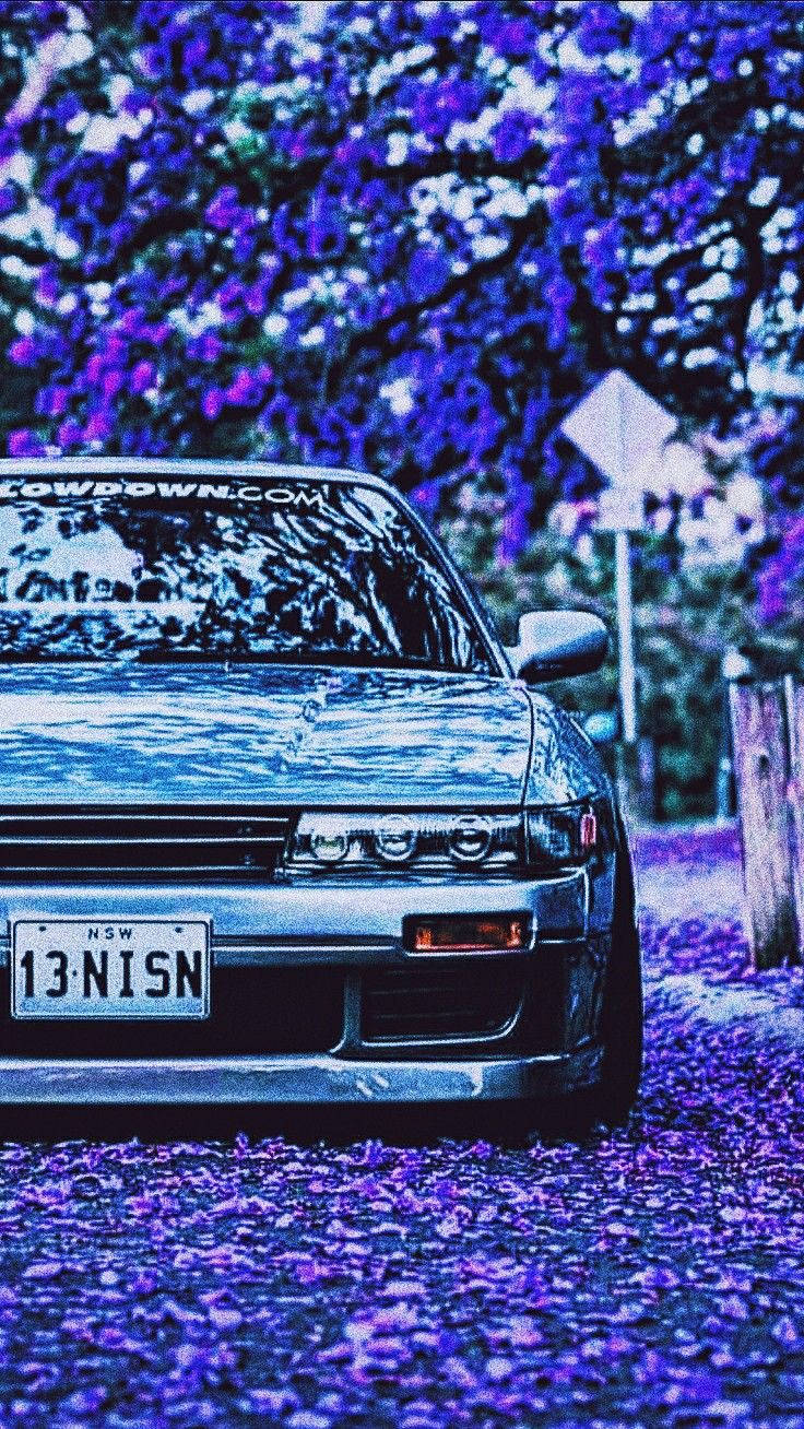 सकुरा के साथ JDM सौंदर्यशास्त्र वॉलपेपर