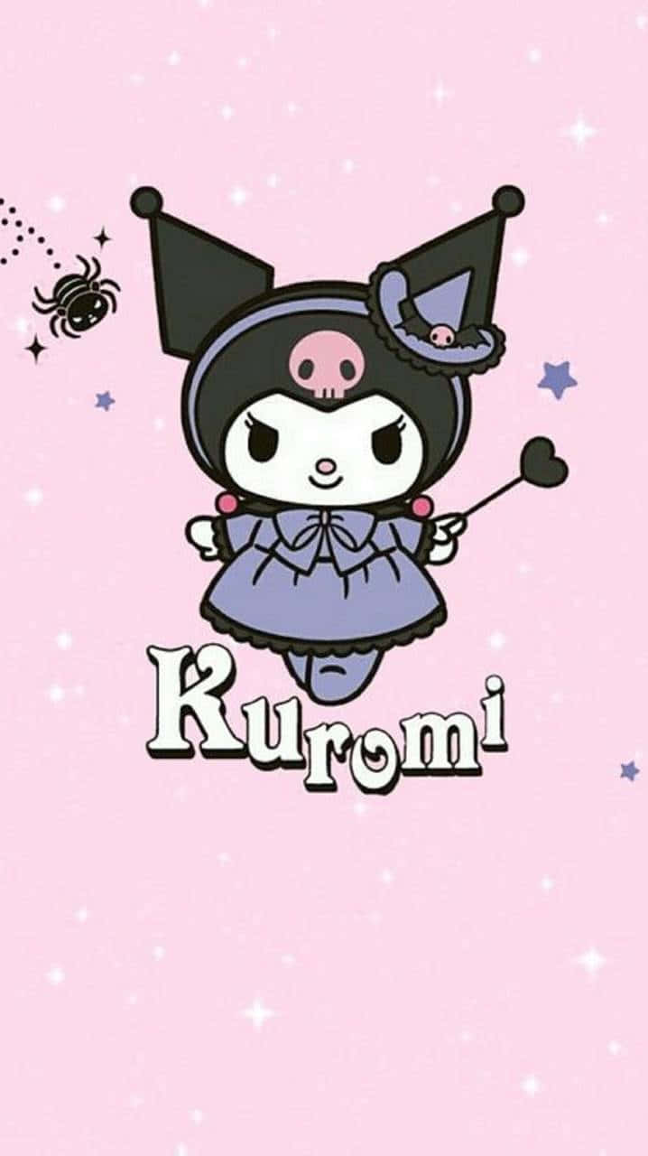 Kuromi iPhone चुड़ैल बैंगनी वॉलपेपर