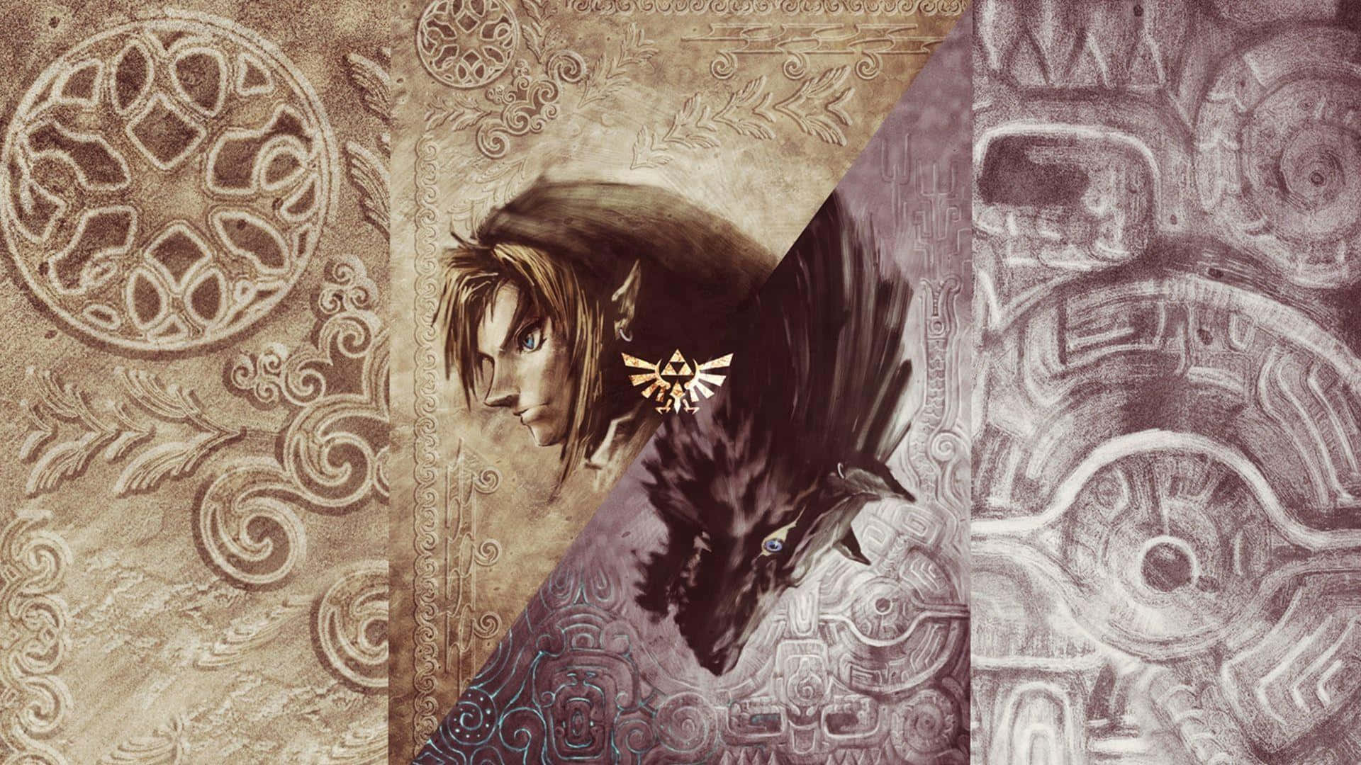 Legend Of Zelda Twilight Princess Link और Wolf Link वॉलपेपर