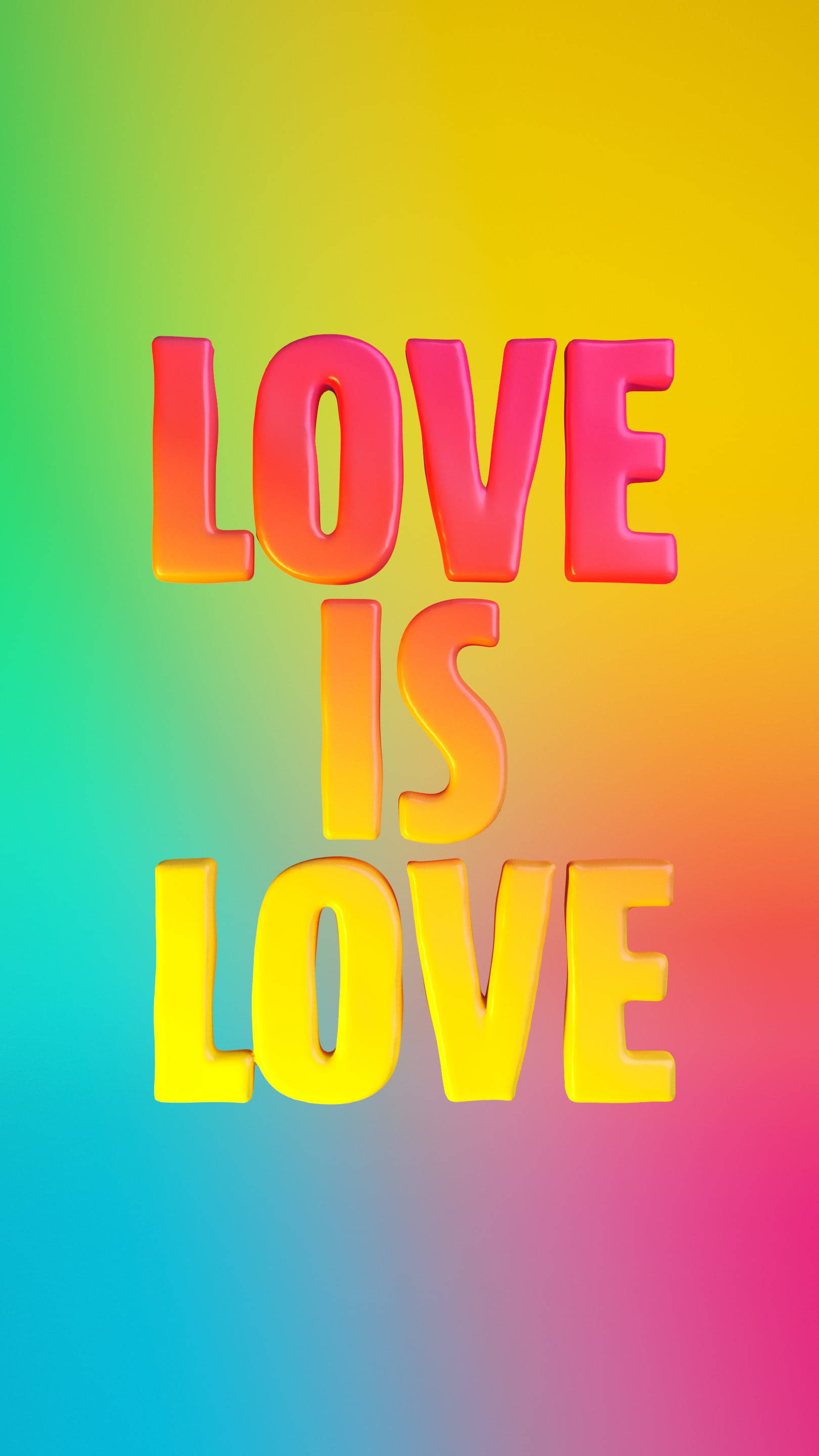लव इज लव LGBT फोन वॉलपेपर