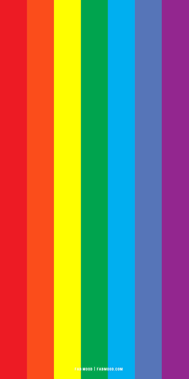 एस्थेटिक LGBT इंद्रधनुषी धारियाँ वॉलपेपर